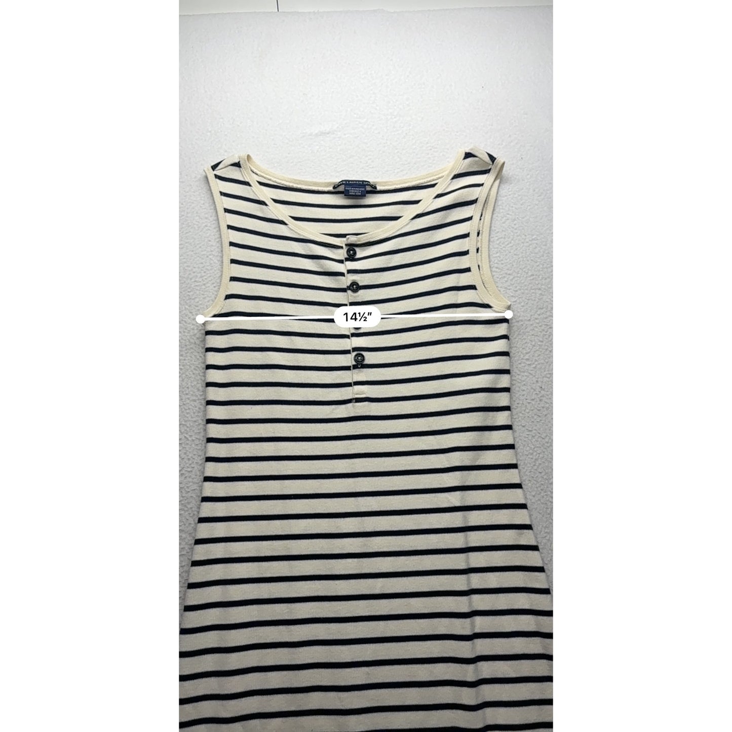 Ralph Lauren Sport Womens Striped Sleeveless Dress Navy & Cream #7420