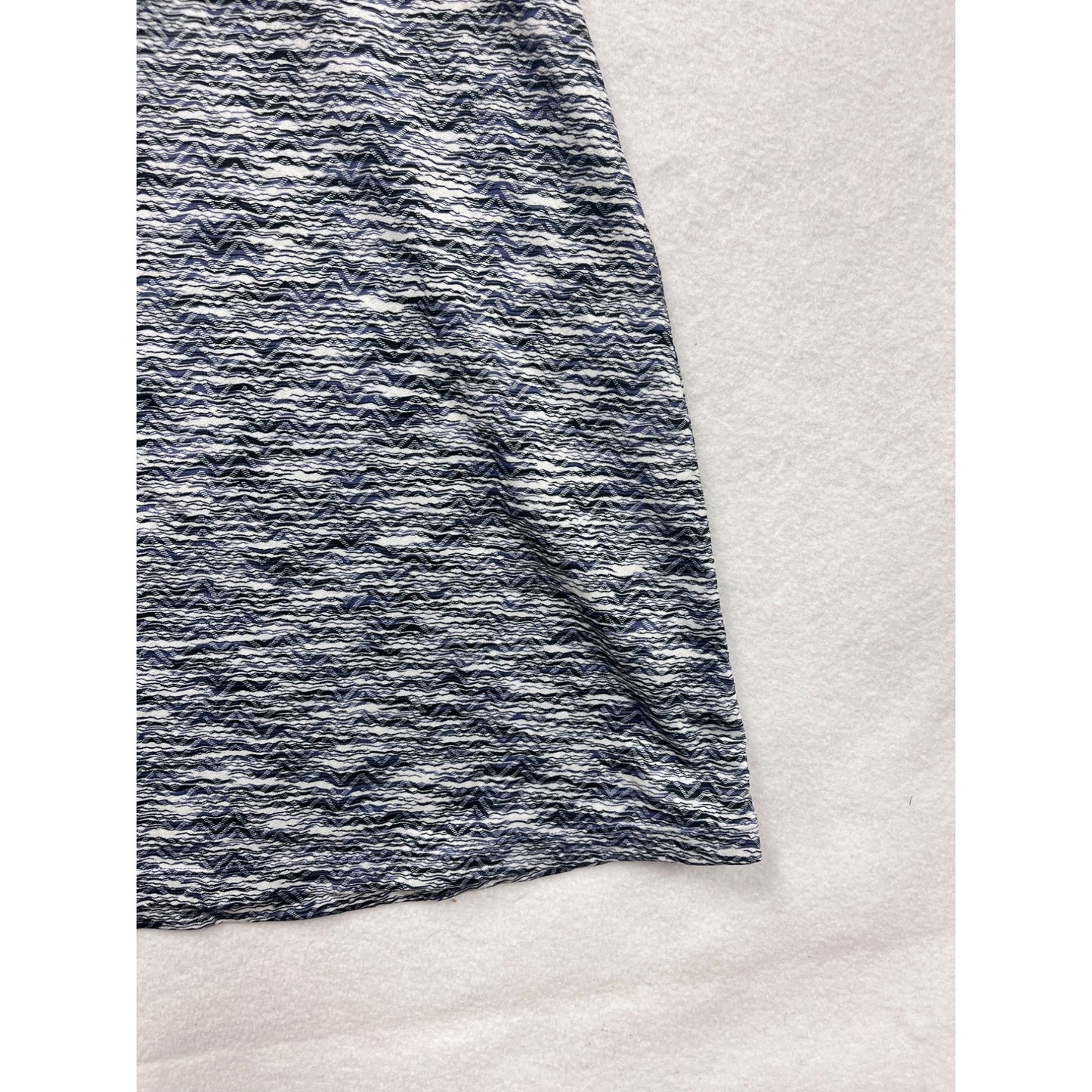 MPG Women's Large Athletic Racerback Dress Blue/Gray Pattern #6817