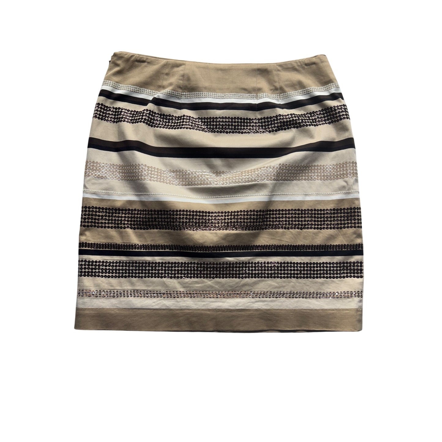 White House Black Market Textured Stripe Skirt Size 6 #187B