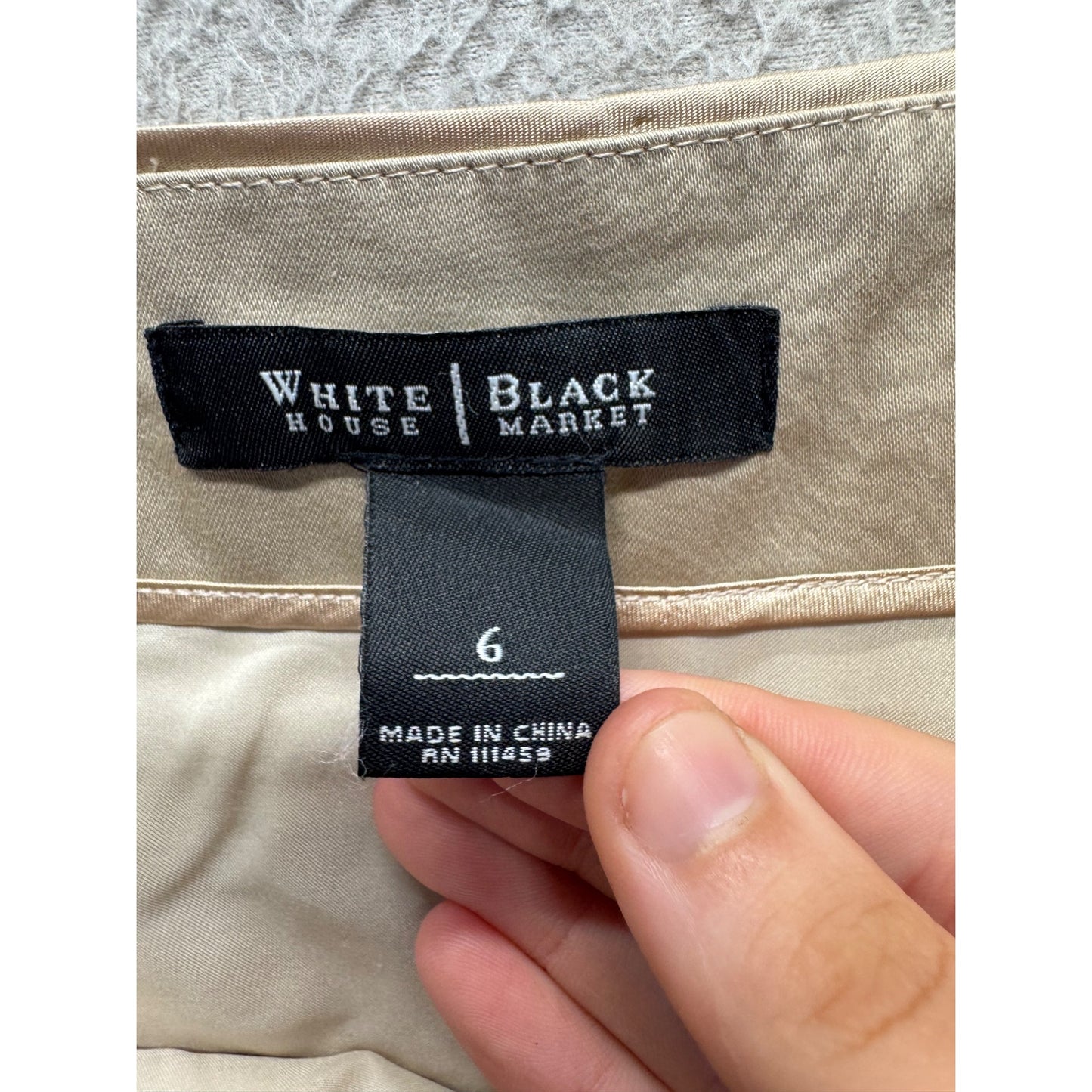 White House Black Market Textured Stripe Skirt Size 6 #187B