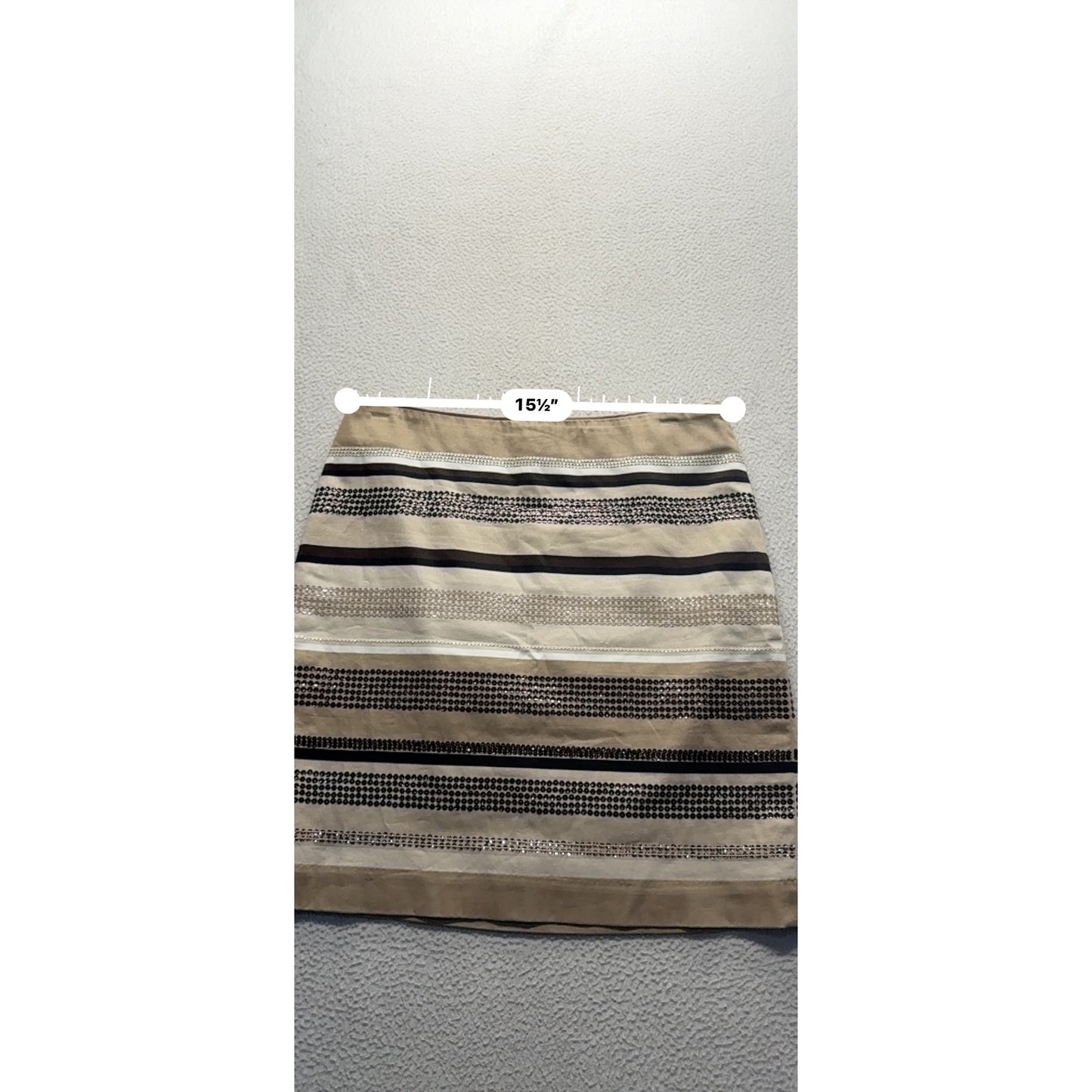 White House Black Market Textured Stripe Skirt Size 6 #187B