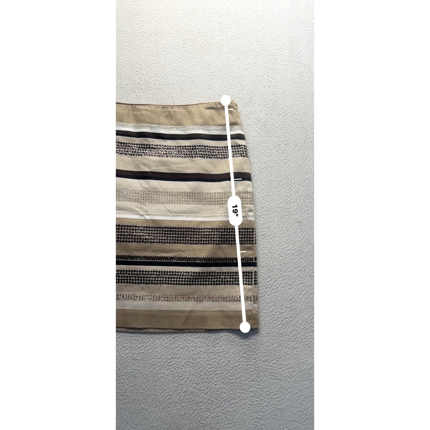 White House Black Market Textured Stripe Skirt Size 6 #187B