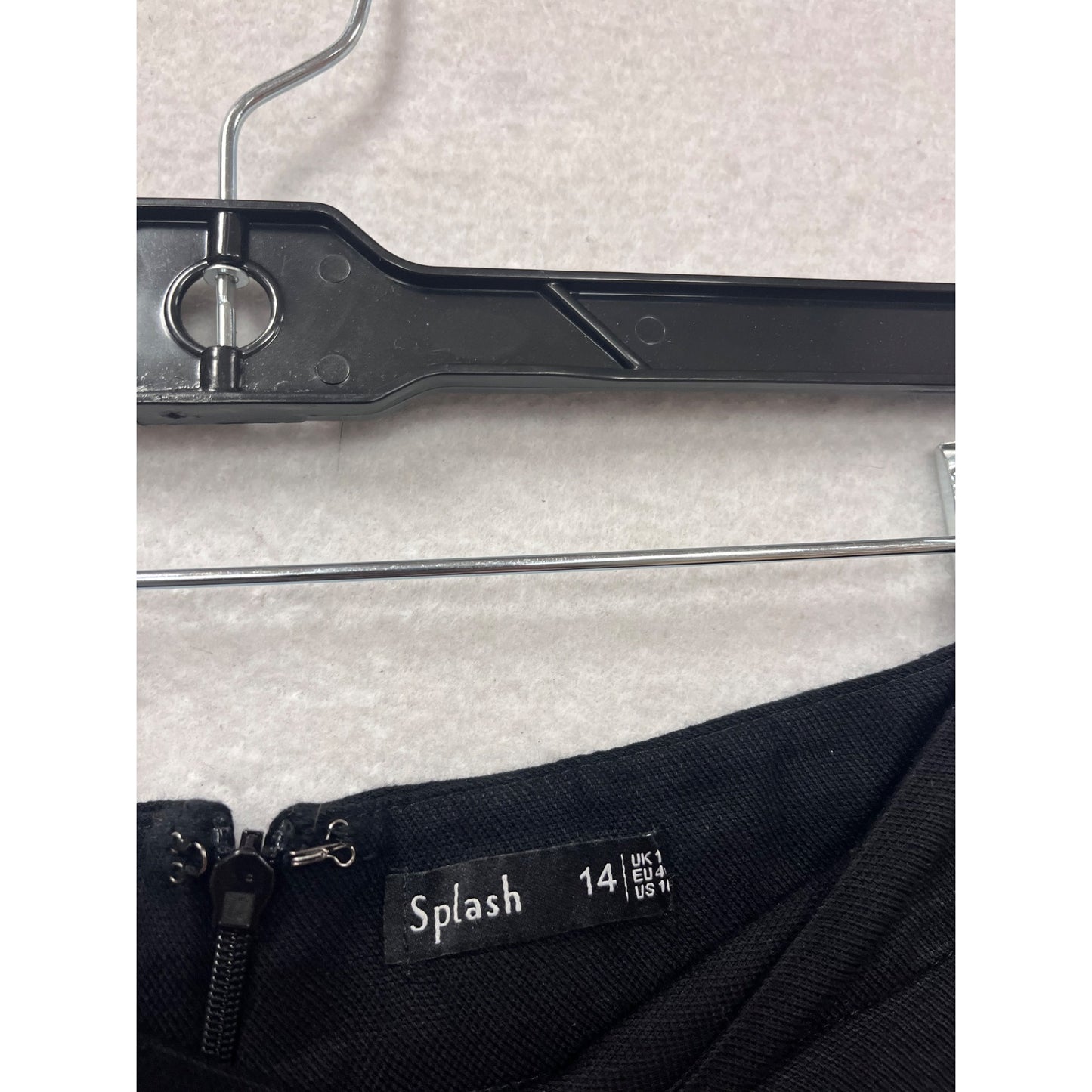 Splash Size 14 Black Wide-Leg Pants With Lace Detail #814A