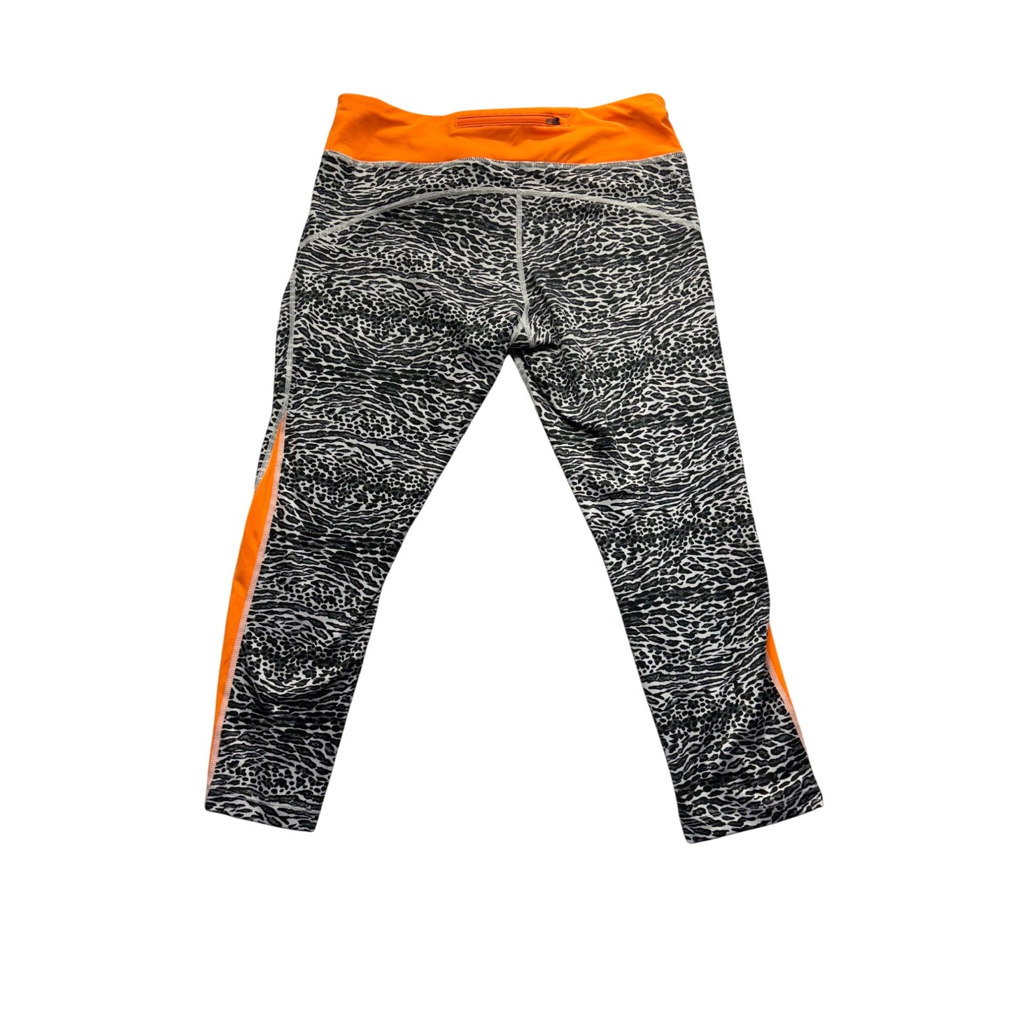Nike Dri-Fit Womens Zebra Print & Orange Active Leggings #7501