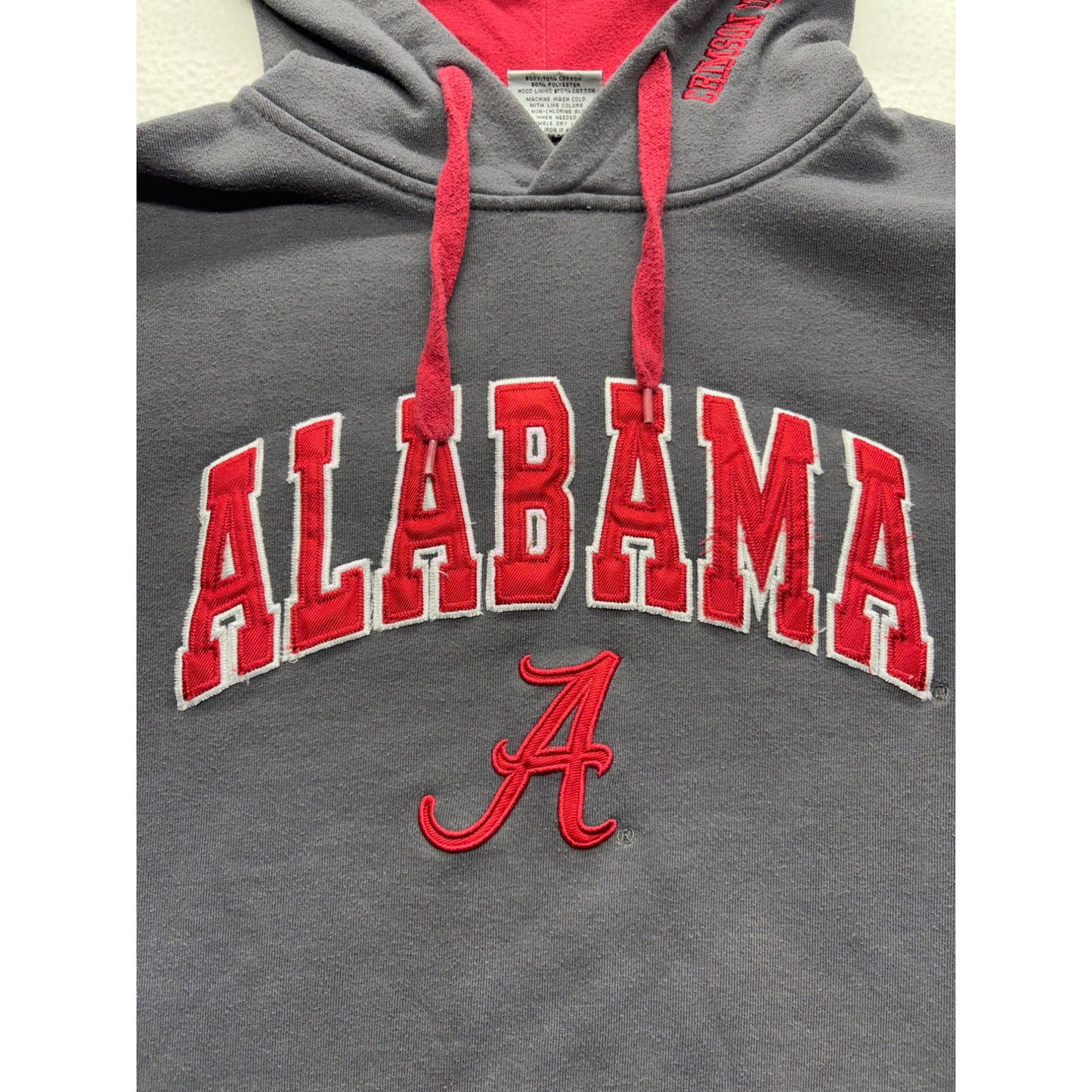 Alabama Crimson Tide Gray & Red Hoodie Sweatshirt #7424