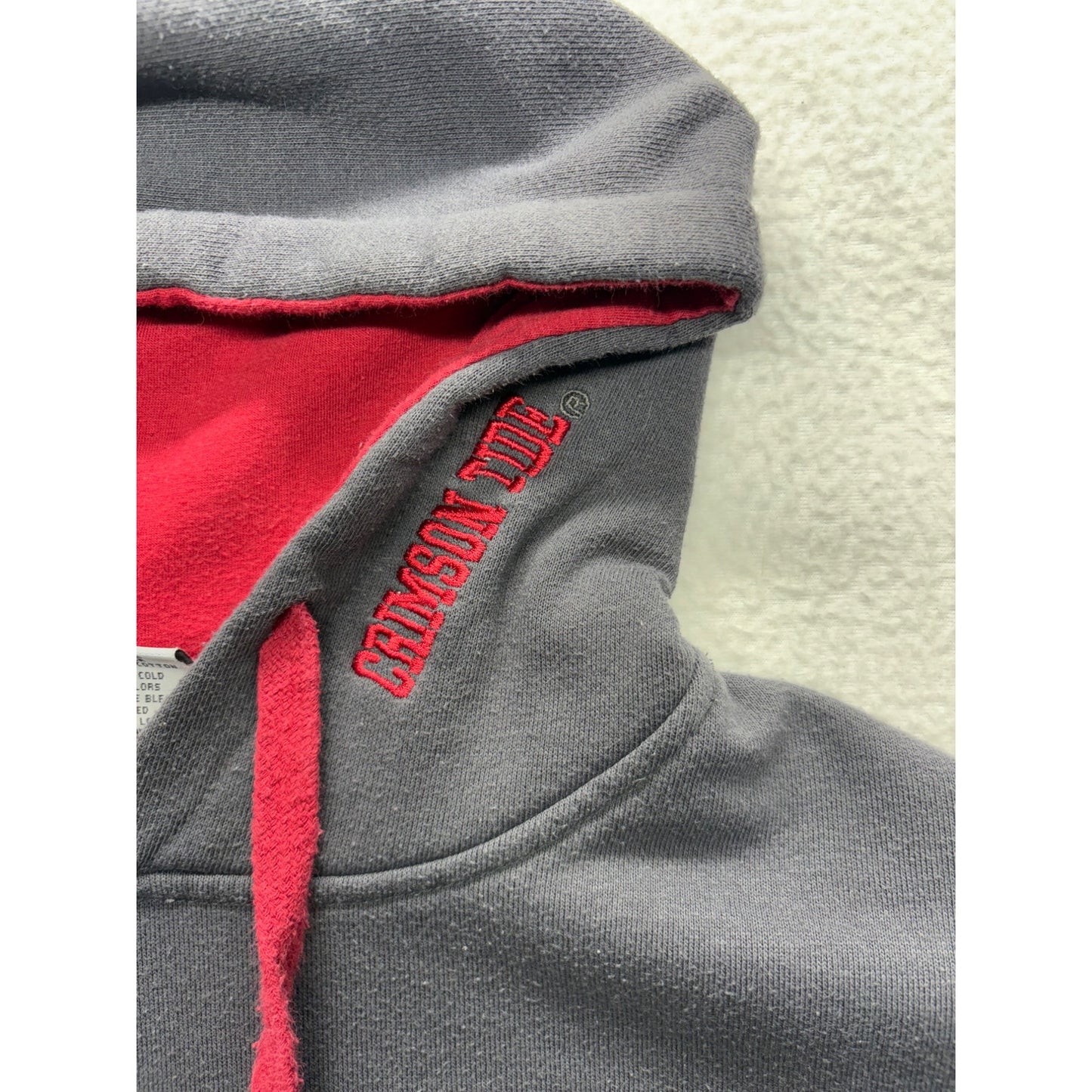 Alabama Crimson Tide Gray & Red Hoodie Sweatshirt #7424