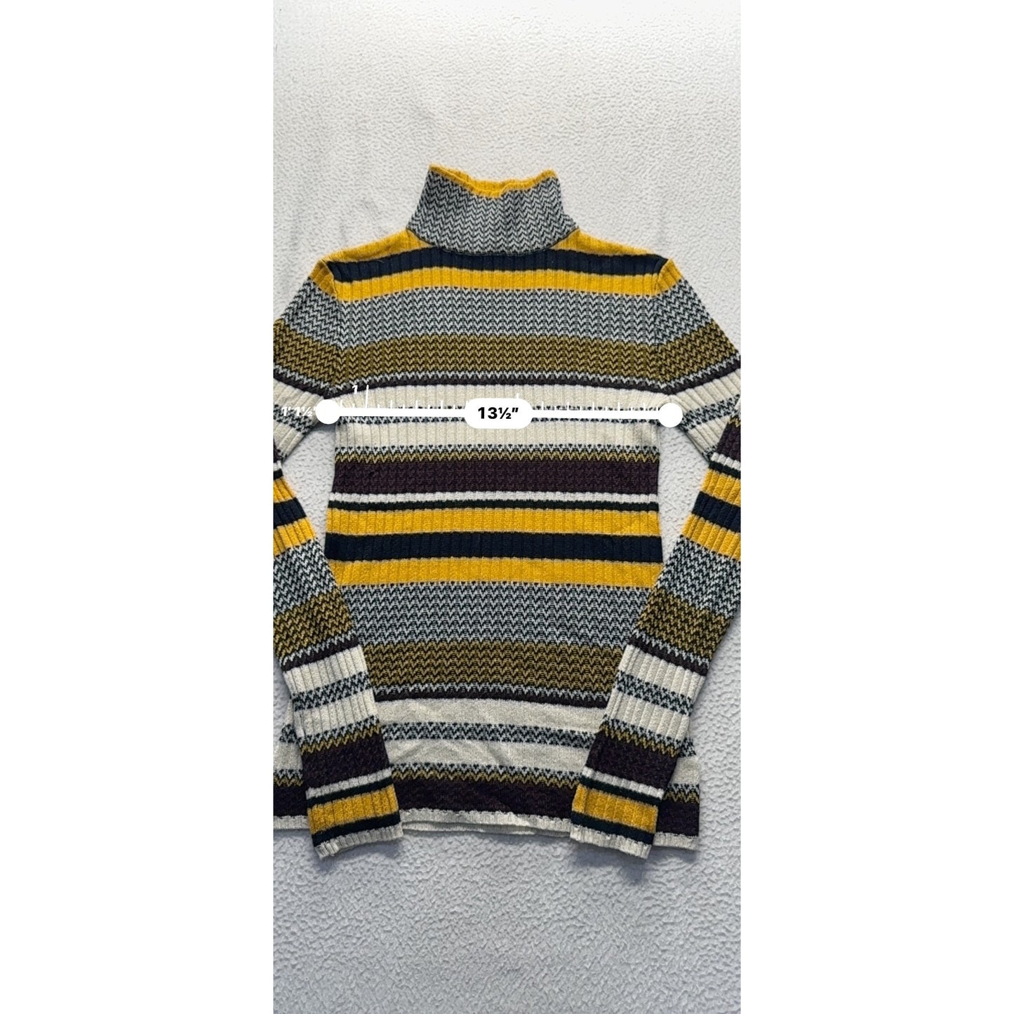 Xhilaration Multicolor Turtleneck Sweater Chevron & Striped #9605