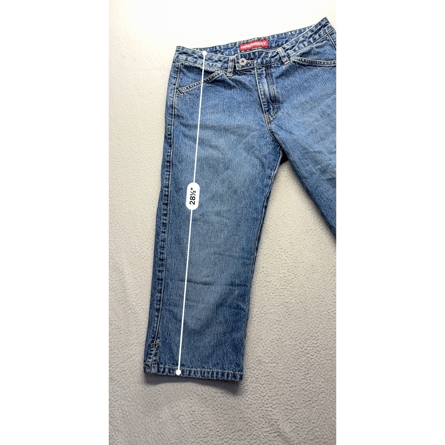 Unionbay Vintage Denim Cargo Capri Jeans #7573