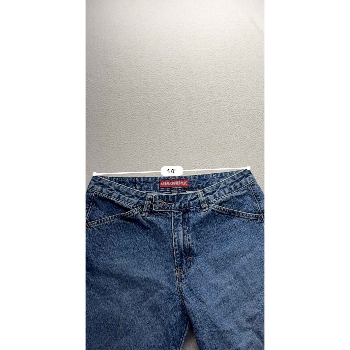 Unionbay Vintage Denim Cargo Capri Jeans #7573