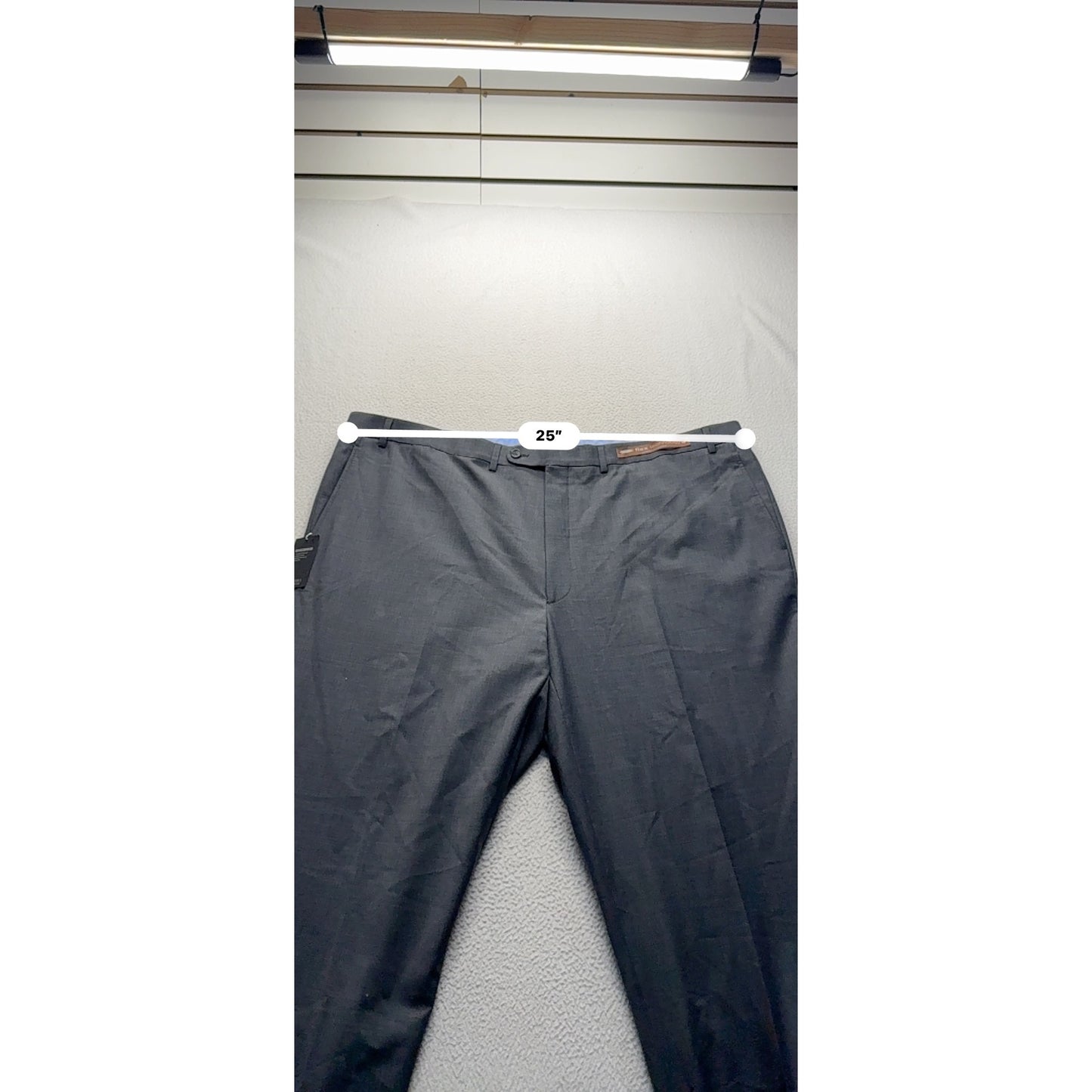 Riviera By Jack Victor Traveler Flex Tech Wool Gray Dress Pants XL #9119