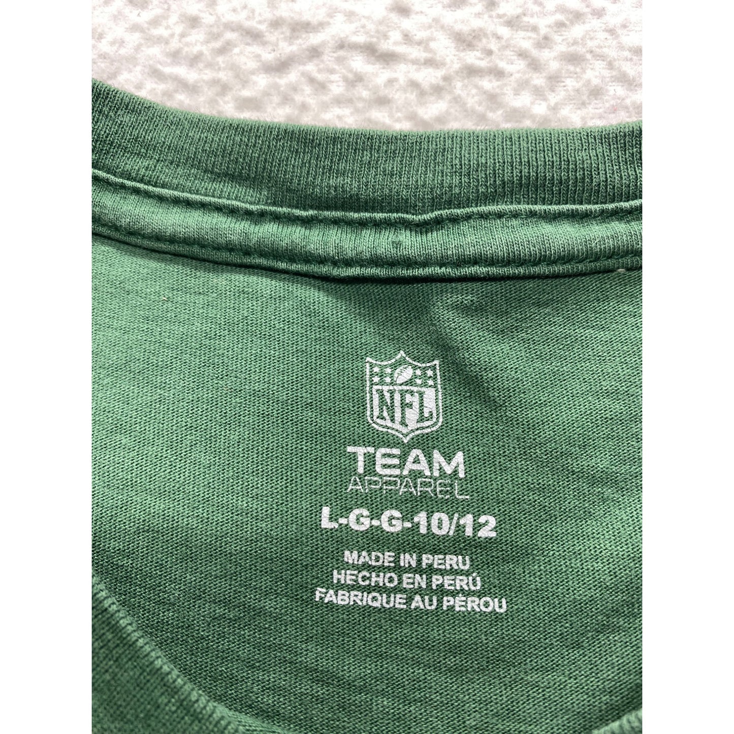 Green Bay Packers Youth T-Shirt L-G 10/12 Green NFL Team Apparel #7312