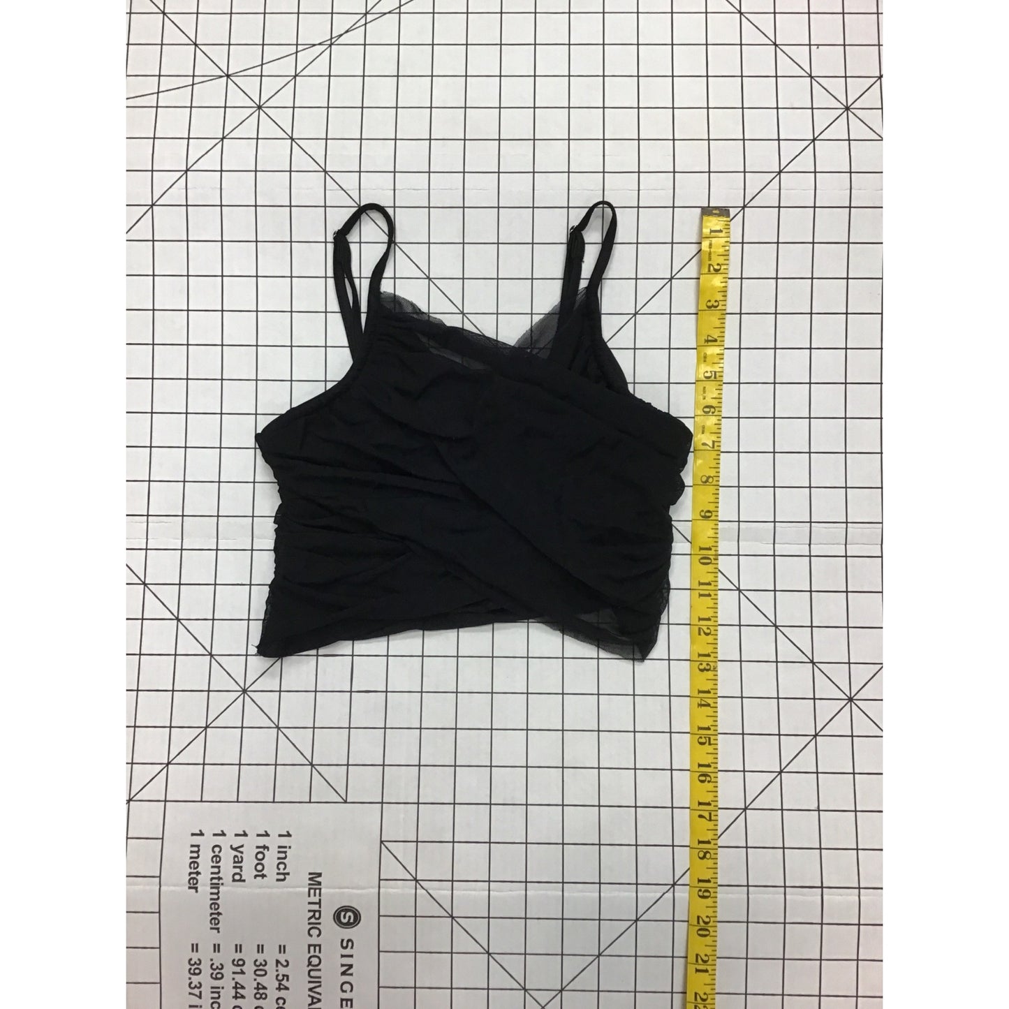 Women’s Mesh Ruched Crop Top