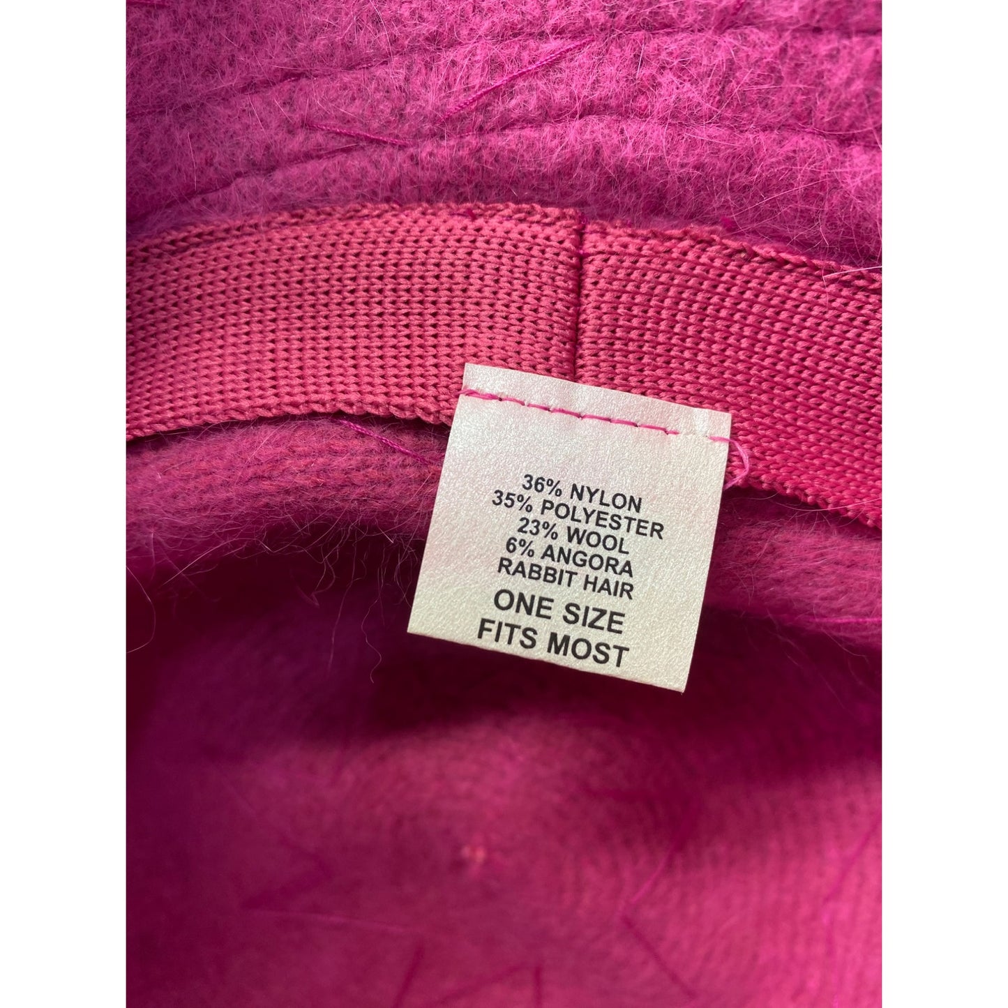 Pink Wool Sequin-Embellished Floppy Hat #5840