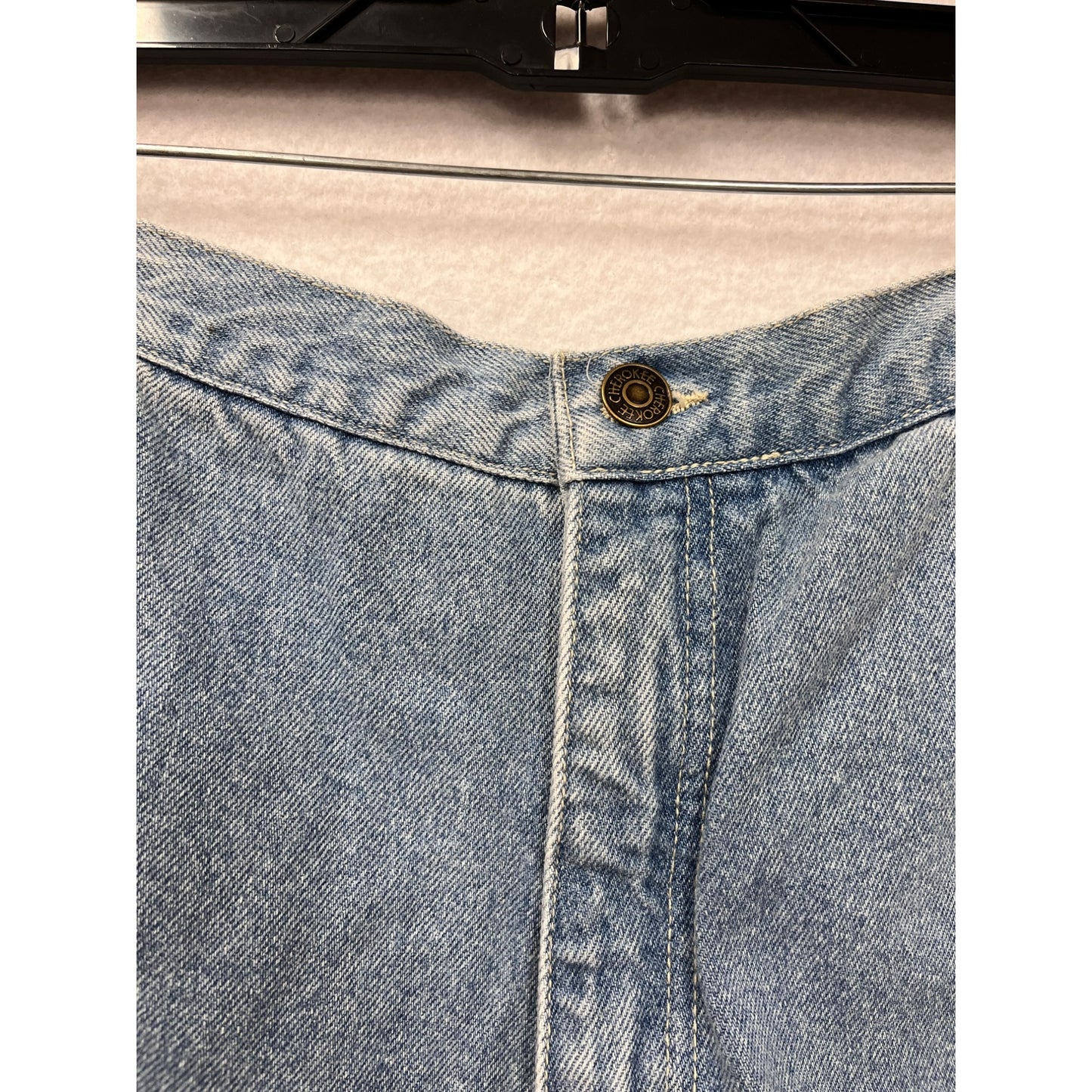 Vintage Cherokee Womens Blue Denim Cargo Shorts #6104