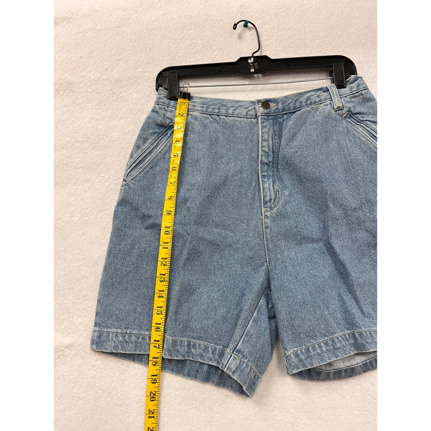 Vintage Cherokee Womens Blue Denim Cargo Shorts #6104