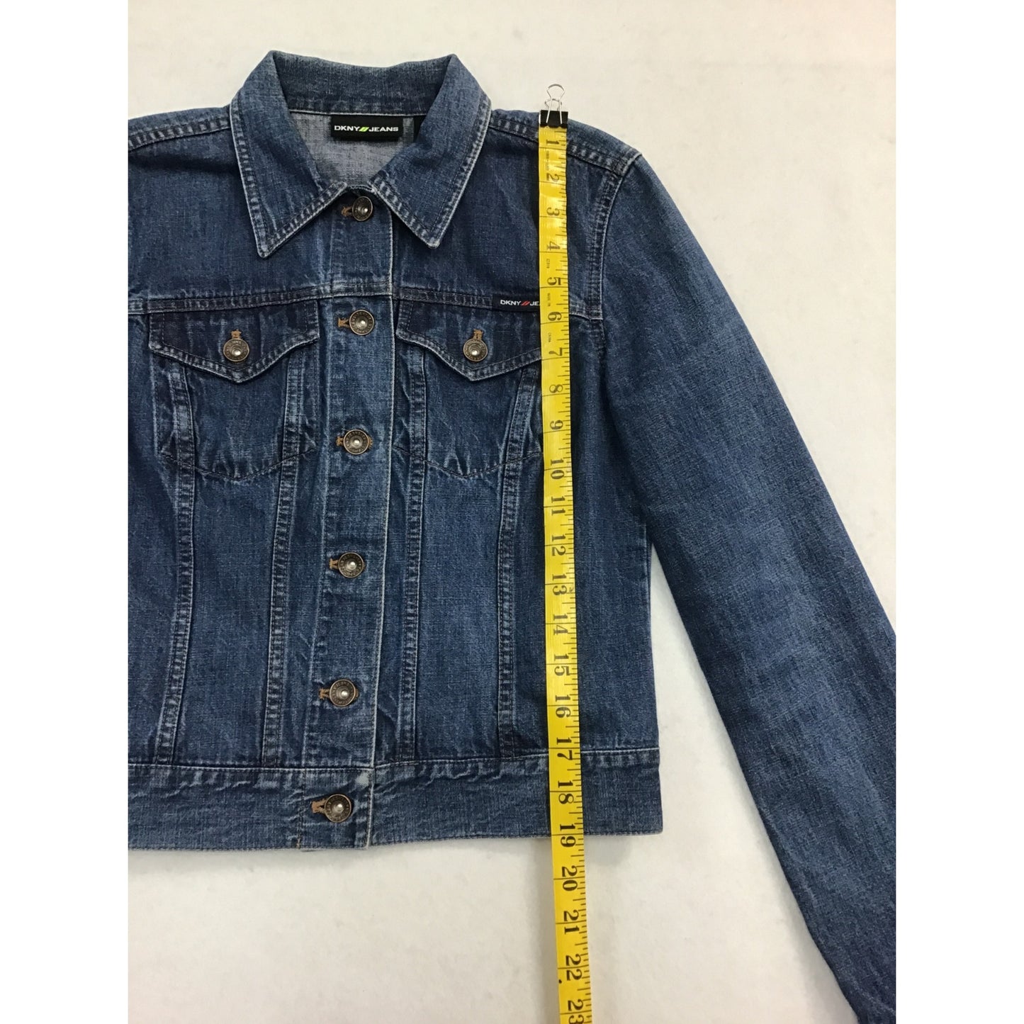 DKNY Jeans Cropped Jean Jacket