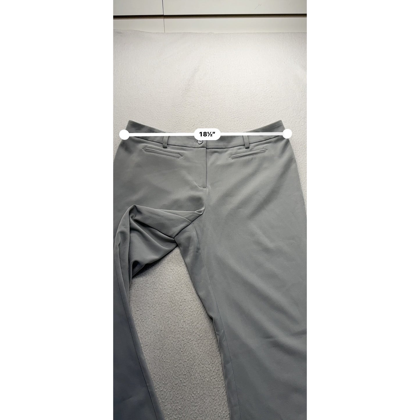 Chicos Gray Dress Pants Size 2 Regular Stretch Tailored Fit 226B