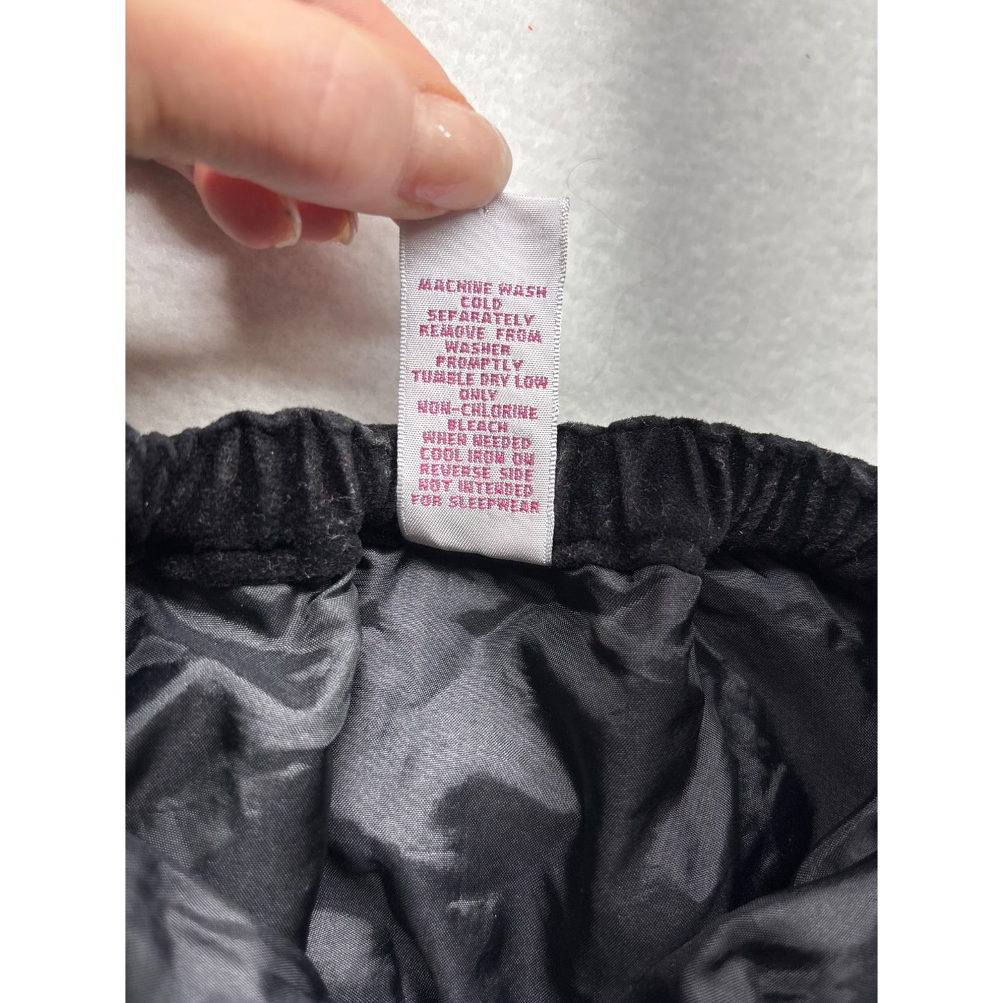 Gymboree Toddler Girls Black Velvet skirt 12-18 Mos Polyester Lining #6379