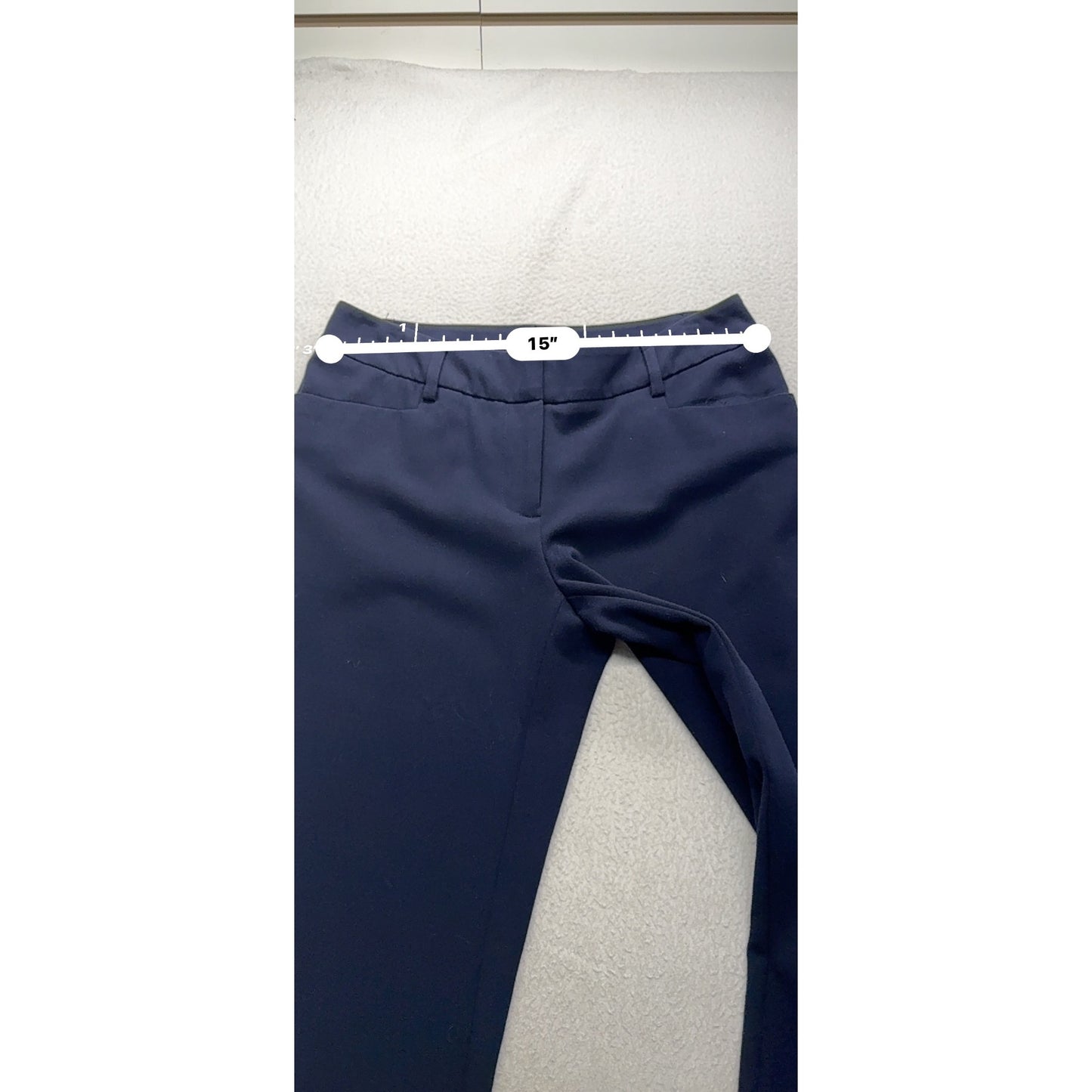 Apt. 9 Navy Blue Straight Leg Pants Size 4 Polyester Blend #210B