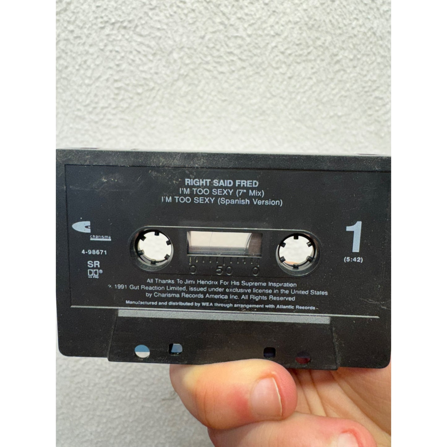 I’m Too Sexy by Right Said Fred Cassette Tape #5605