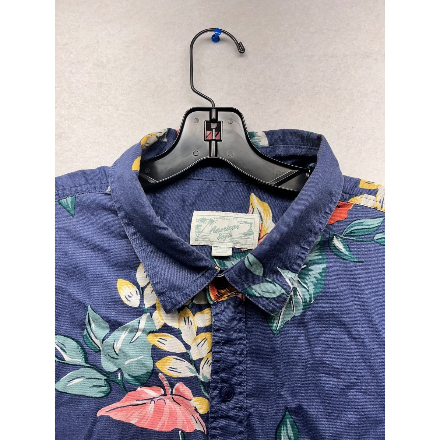 Men’s American Eagle Tropical Button-Up Resort Shirt #2774