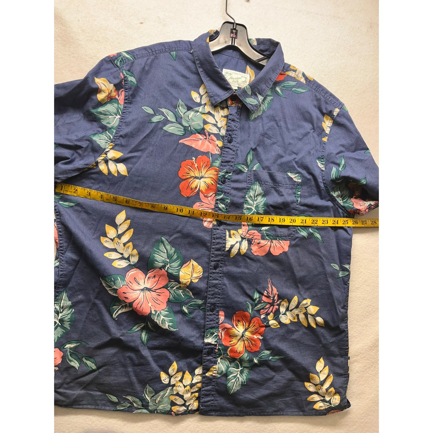 Men’s American Eagle Tropical Button-Up Resort Shirt #2774
