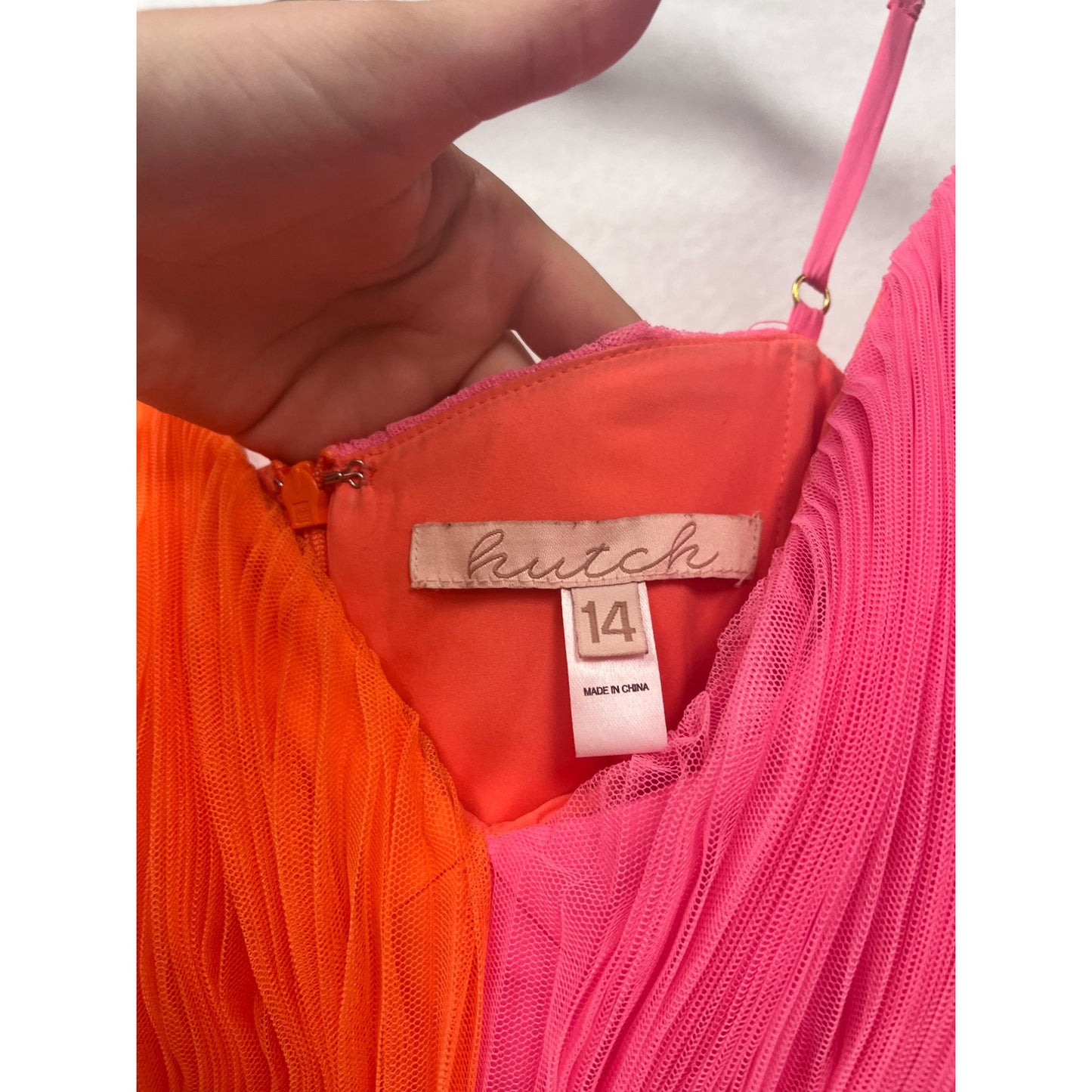 Hutch Womens Pleated Colorblock Maxi Dress Size 14 #8301