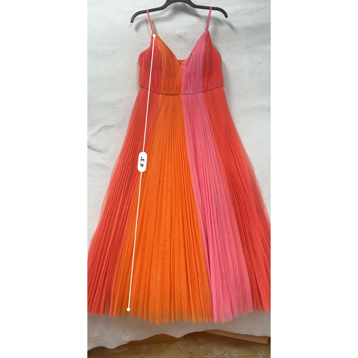 Hutch Womens Pleated Colorblock Maxi Dress Size 14 #8301
