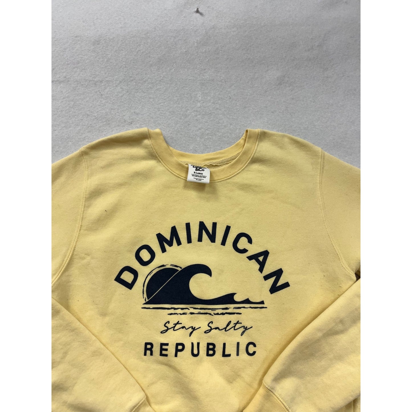 Dominican Republic Yellow Sweatshirt Unisex XL #8202