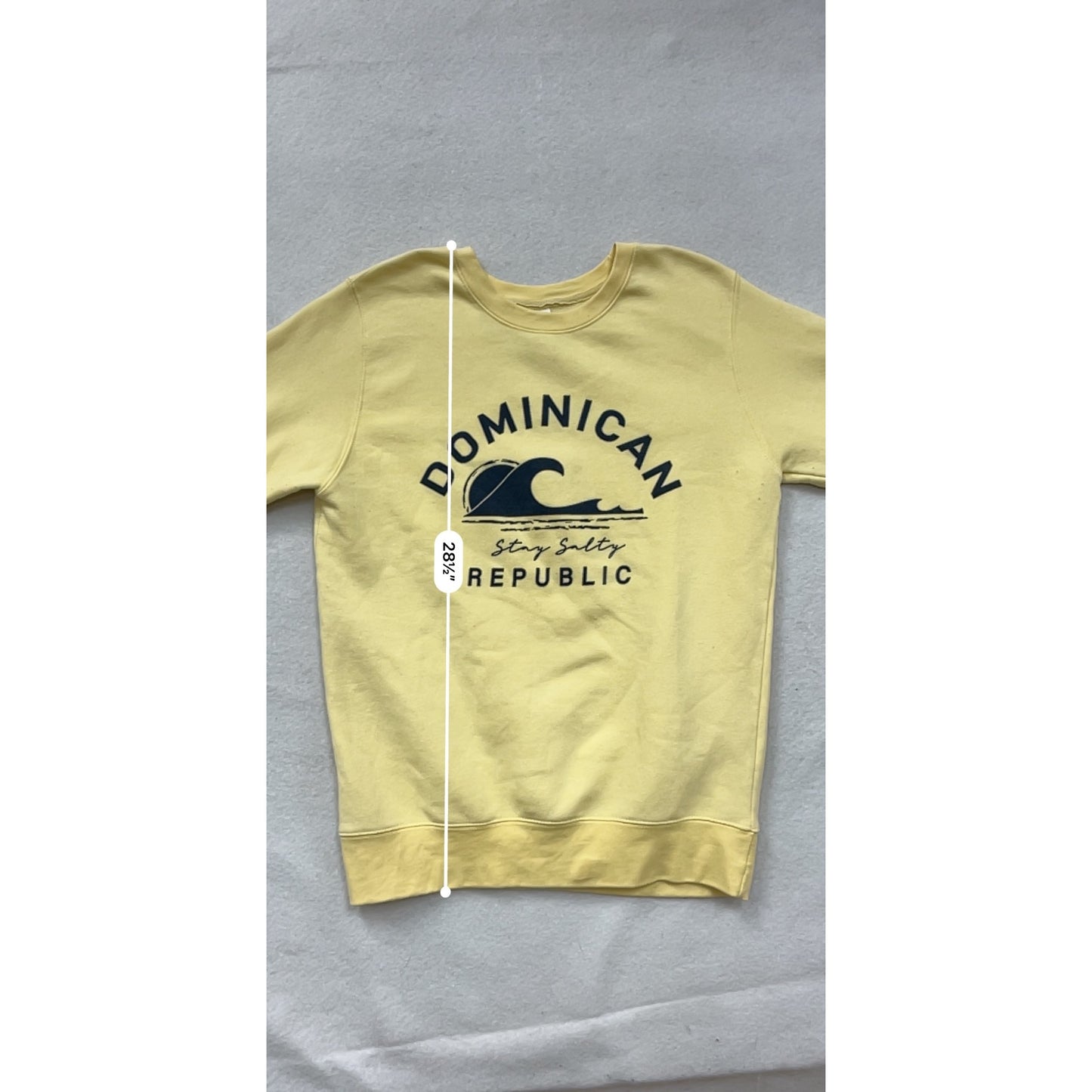 Dominican Republic Yellow Sweatshirt Unisex XL #8202