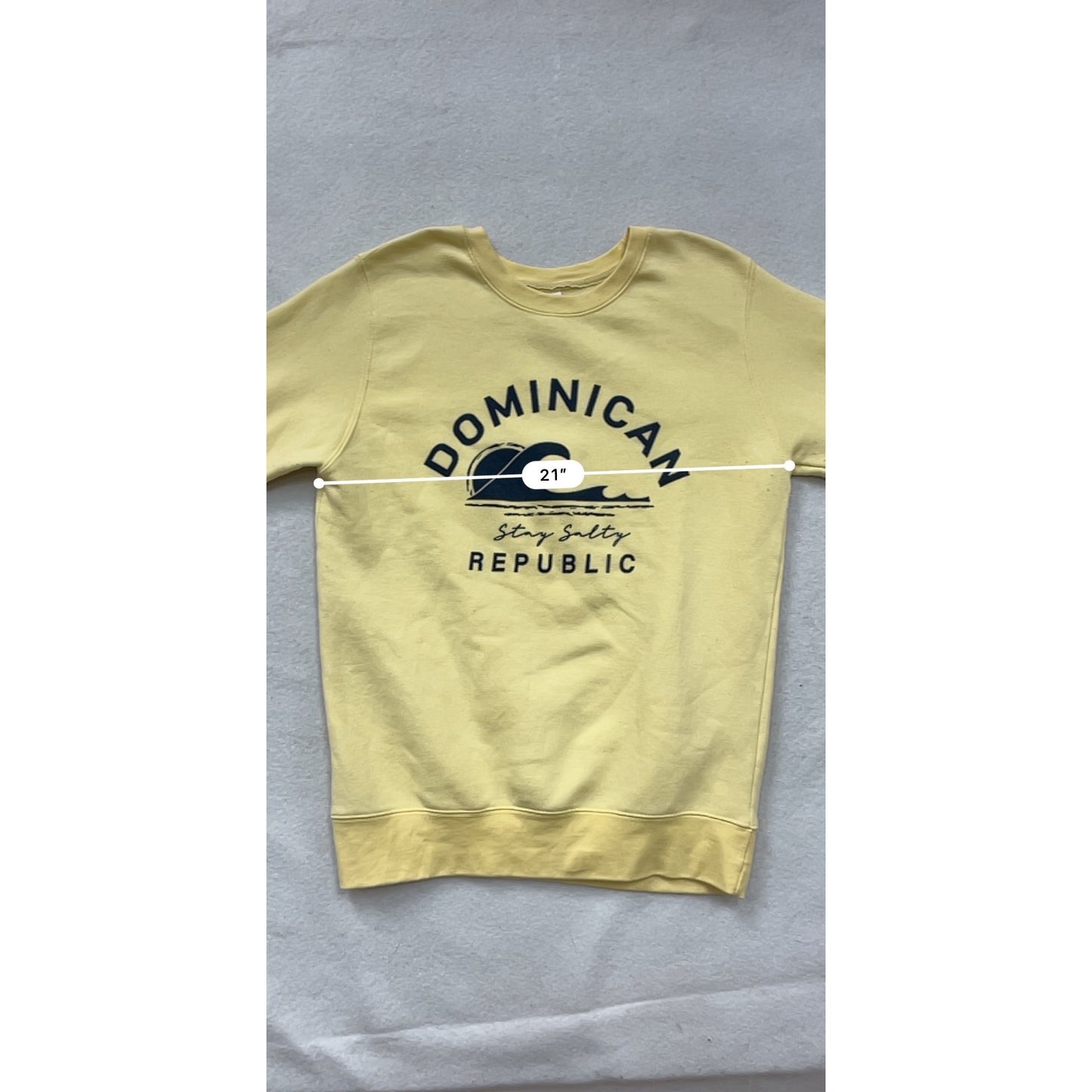 Dominican Republic Yellow Sweatshirt Unisex XL #8202