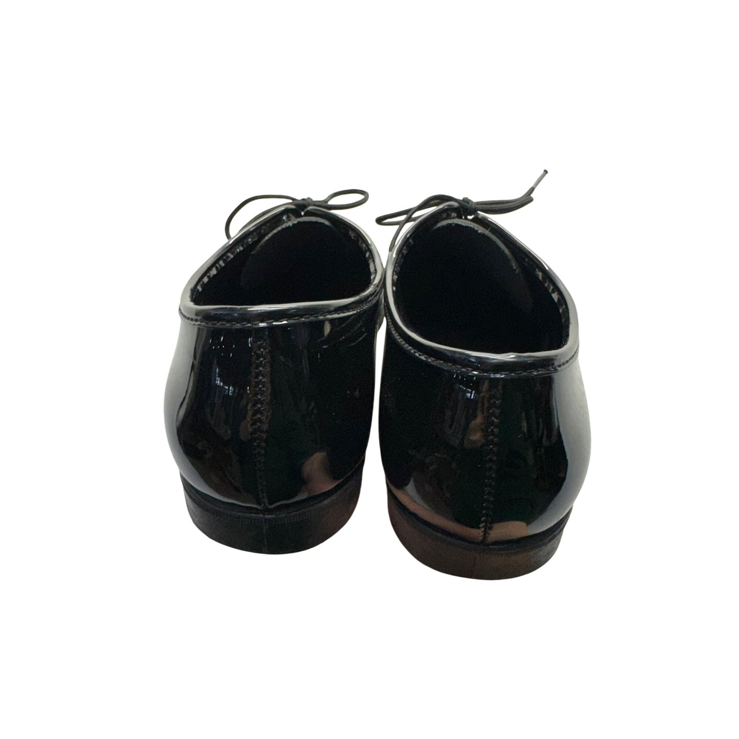 Mens Black Patent Leather Dress Shoes#5985