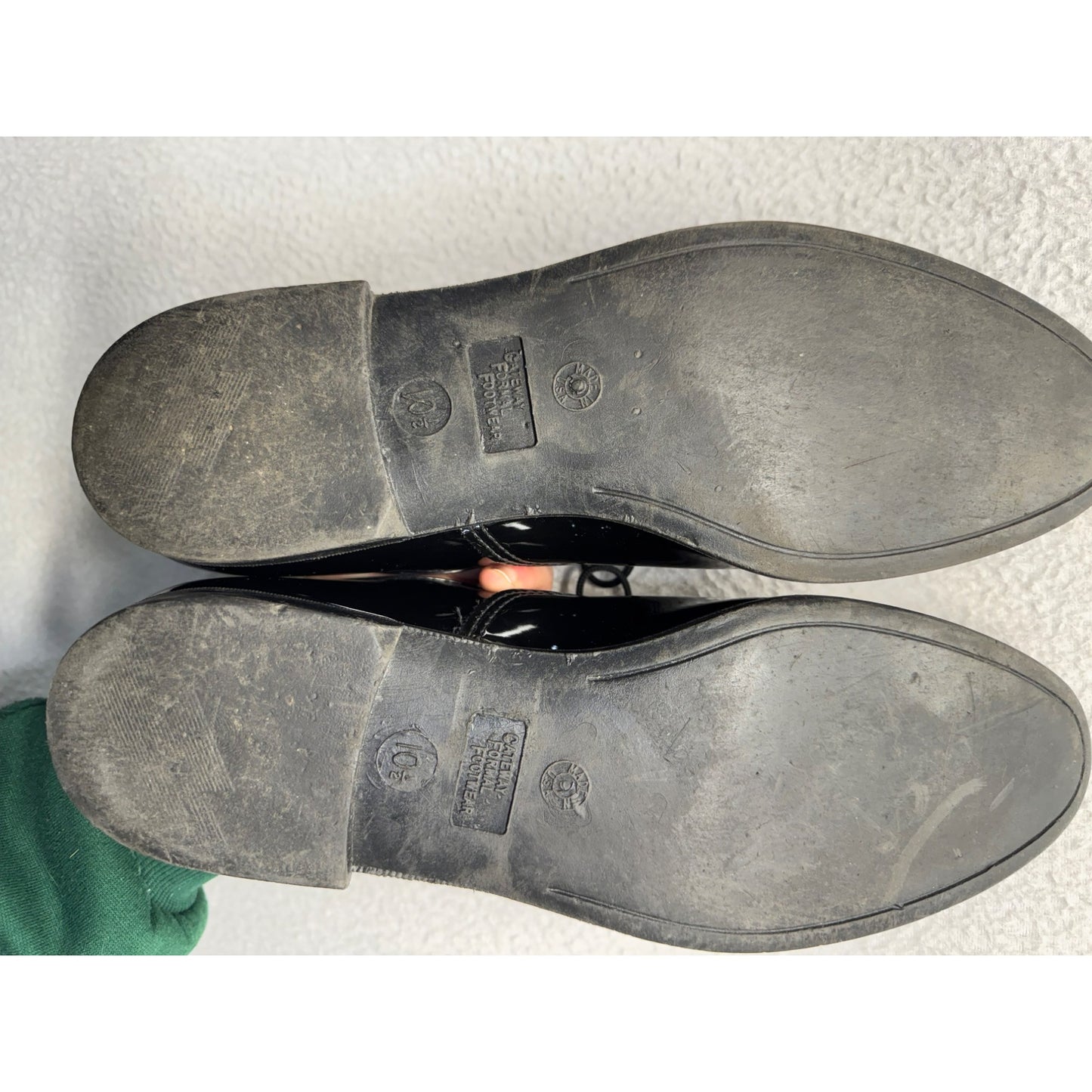 Mens Black Patent Leather Dress Shoes#5985