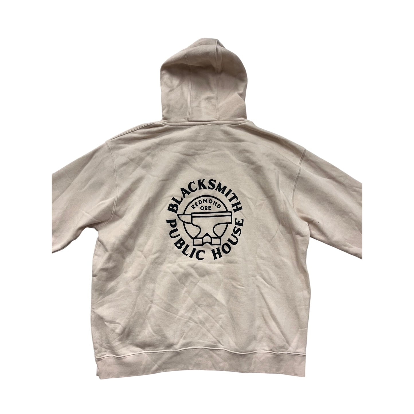 Men’s Lane Seven Blacksmith Public House Cream Hoodie 2XL #6245