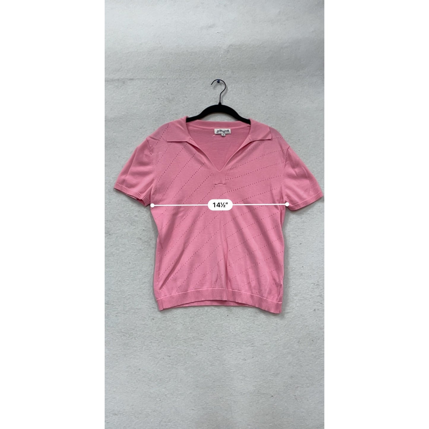 Sophie Rose Pink Short Sleeve Knit Top M #626A