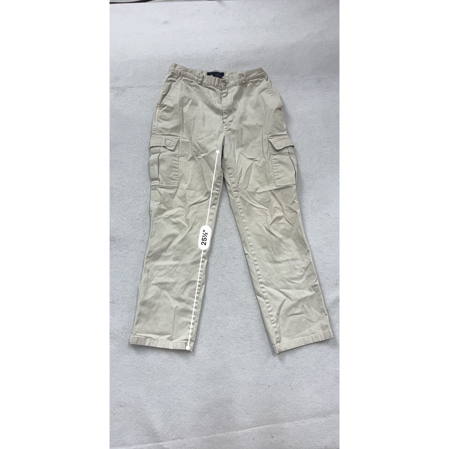 Size 6 Off White Cargo Pants #342A