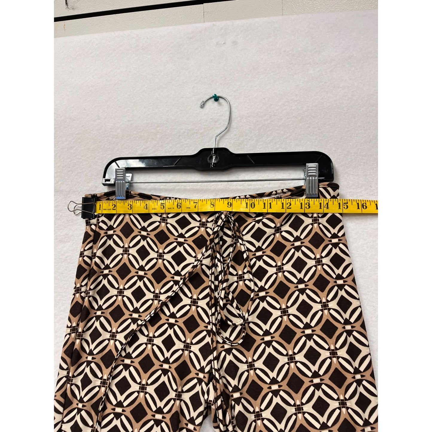 Charlotte Russe Womens Geometric Patterned Bell Bottom Pants #6190