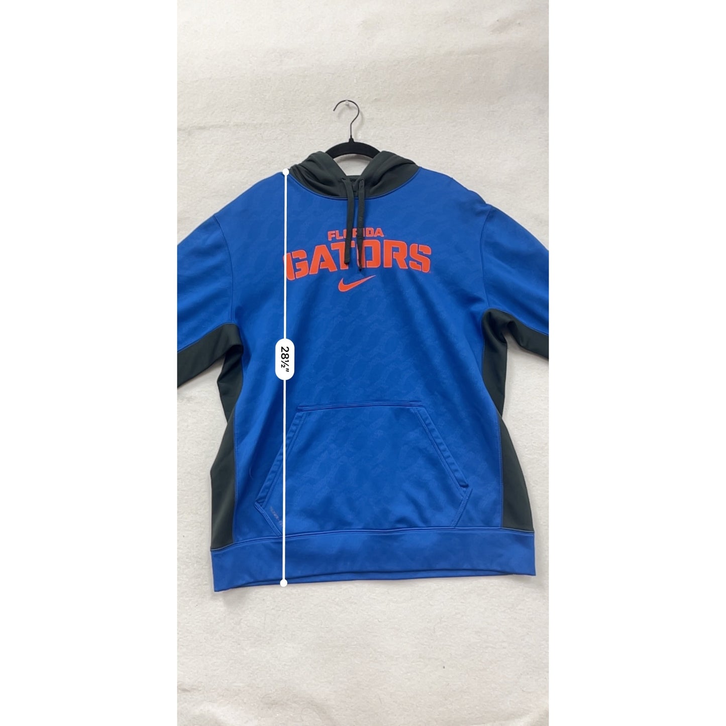 Nike Florida Gators Therma-Fit Blue & Black Hooded Sweatshirt Mens L #8090