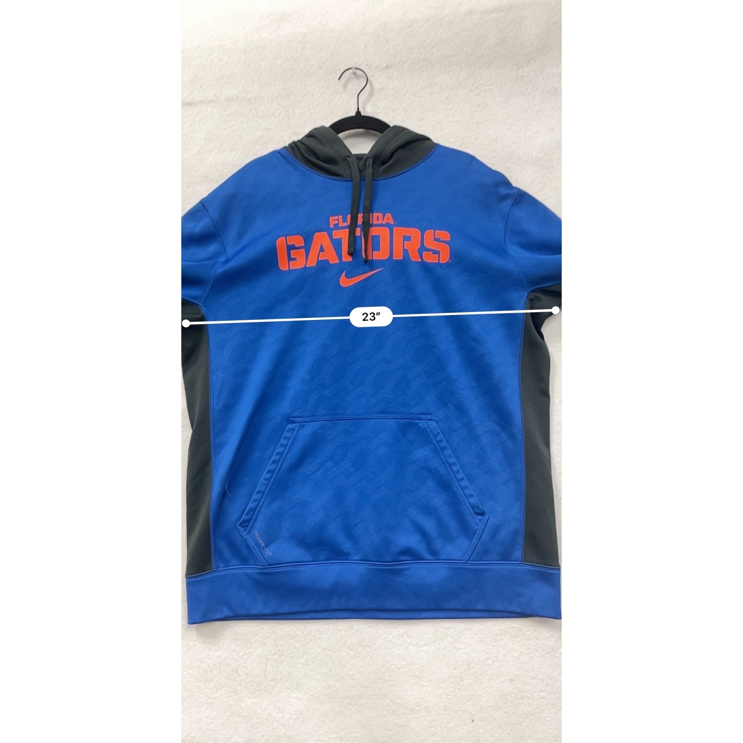 Nike Florida Gators Therma-Fit Blue & Black Hooded Sweatshirt Mens L #8090