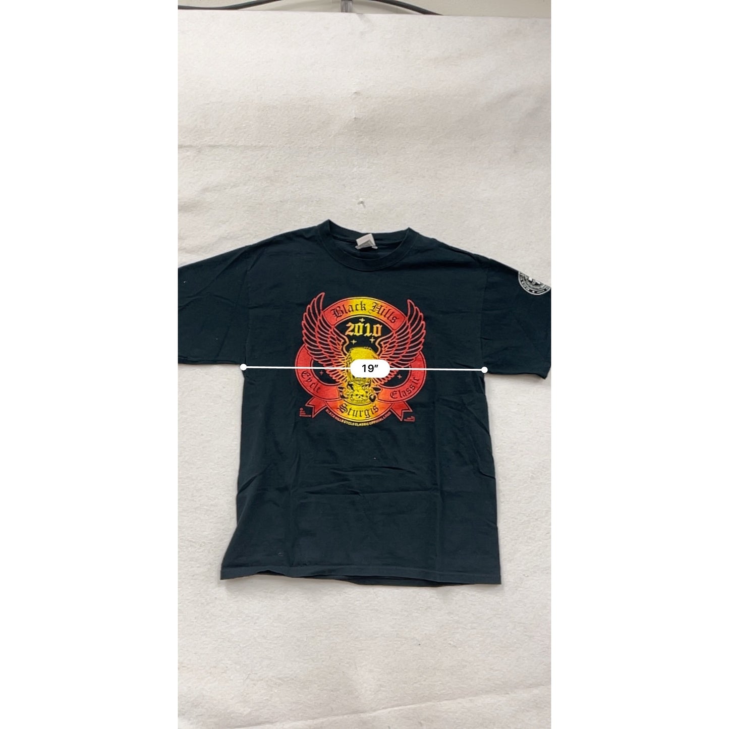 Black Hills Sturgis 2010 Fruit Of The Loom T-Shirt Black Large #8895