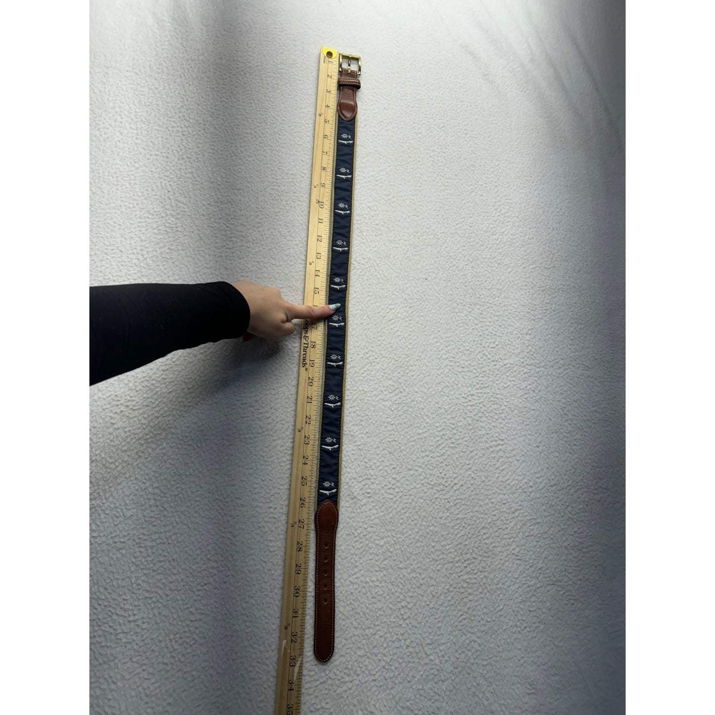 Vintage Mens Leather Man Belt #5251