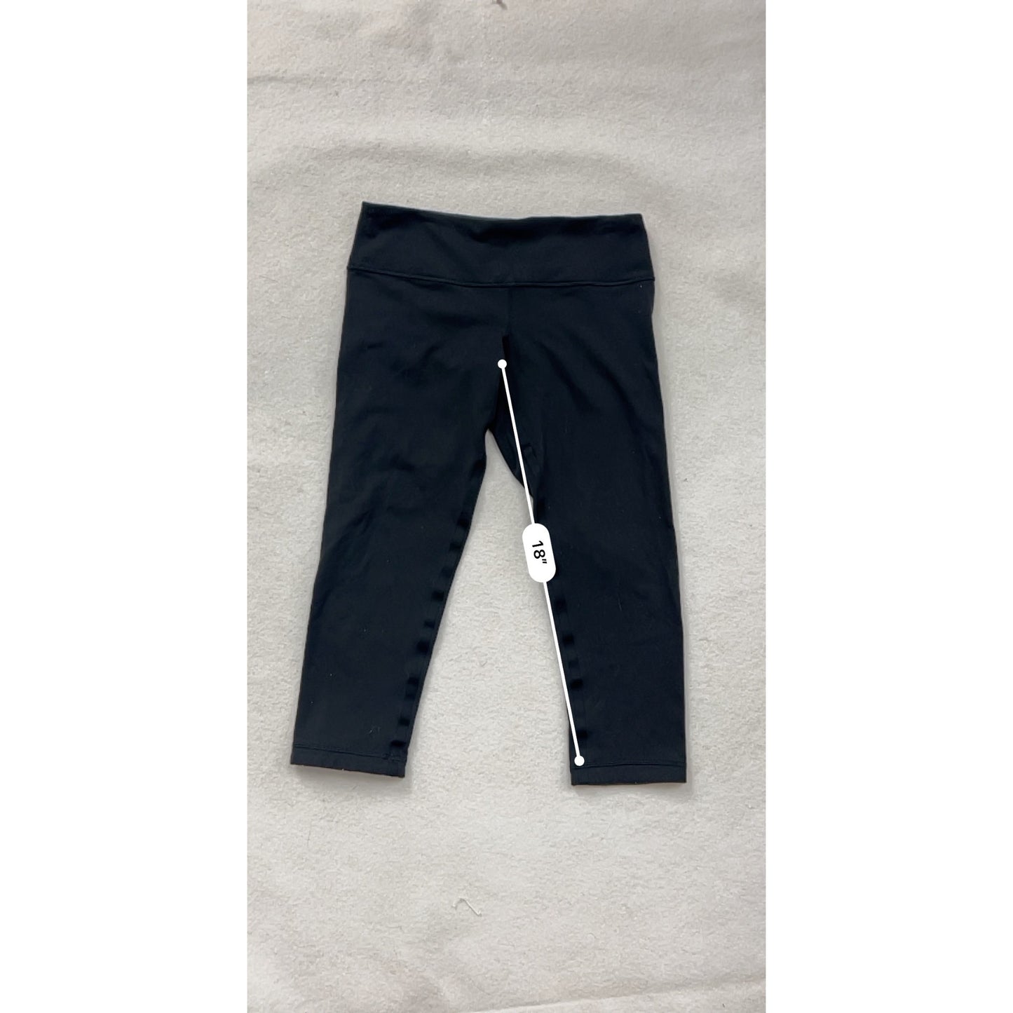 Lululemon Womens Black Cropped Leggings Size 8 #6721