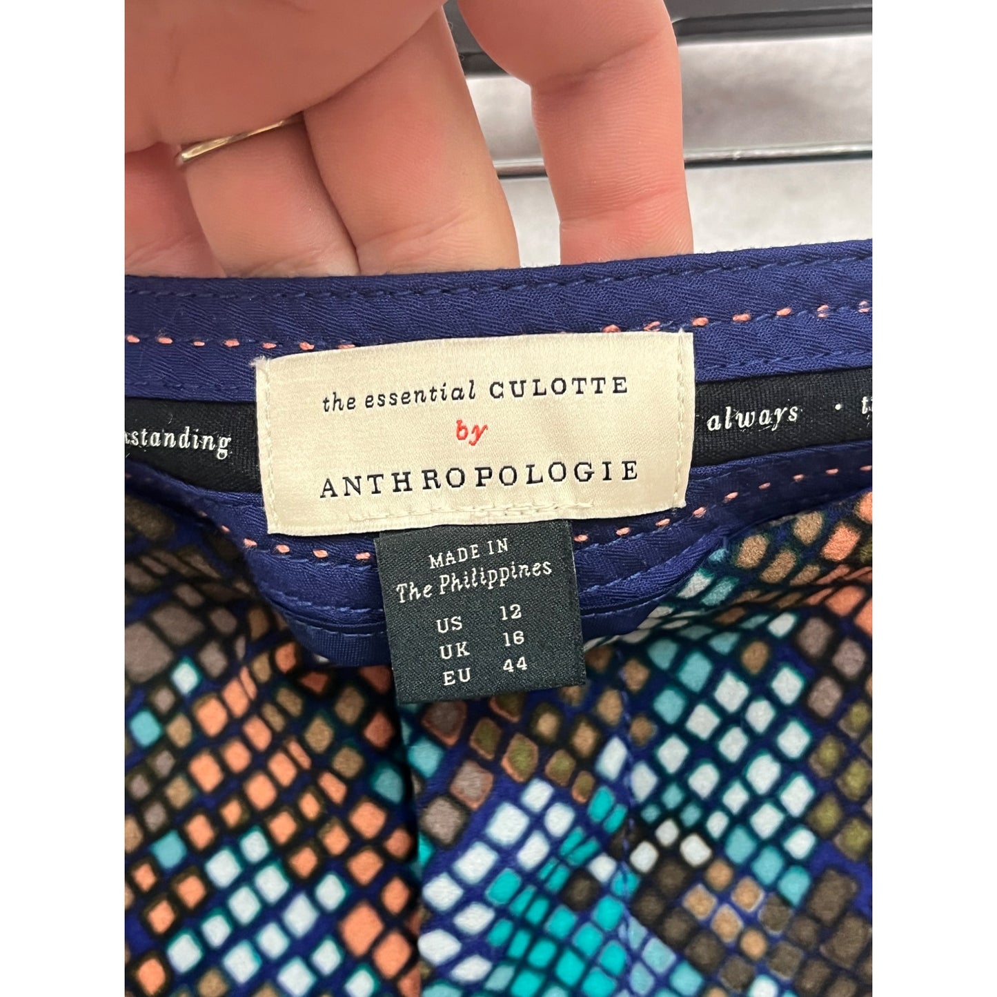 Anthropologie Multicolor Snake Print Wide-Leg Pants Womens 12 #8188