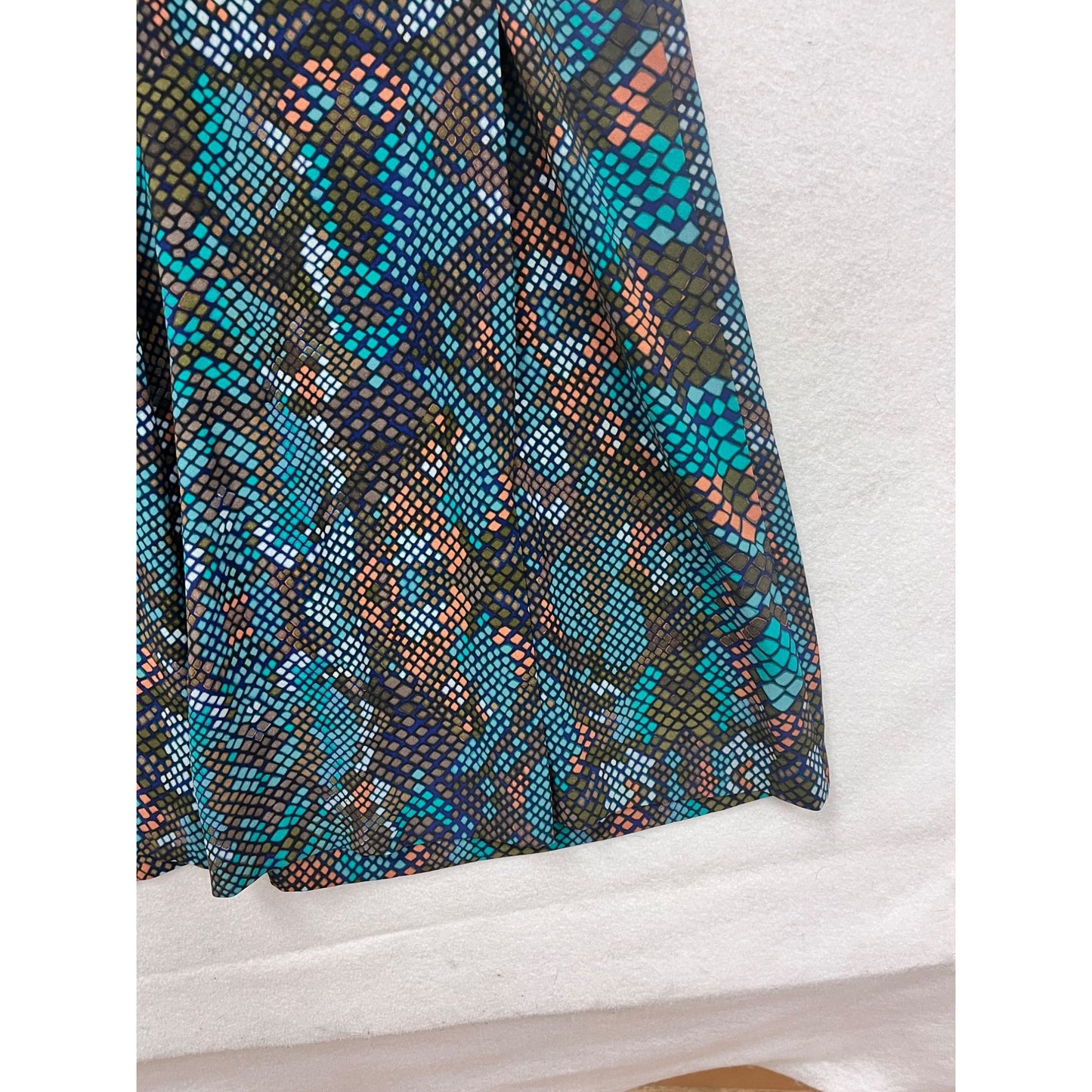 Anthropologie Multicolor Snake Print Wide-Leg Pants Womens 12 #8188