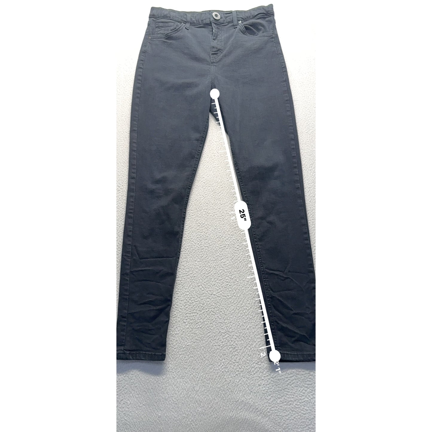 Topshop Moto Jamie Skinny Jeans W32 L34 Black Denim #7934