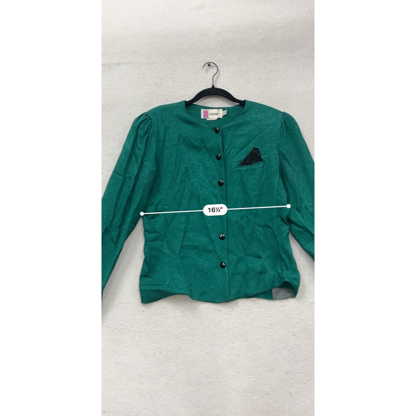 Vintage Prophecy Blouse Green Size M #621A