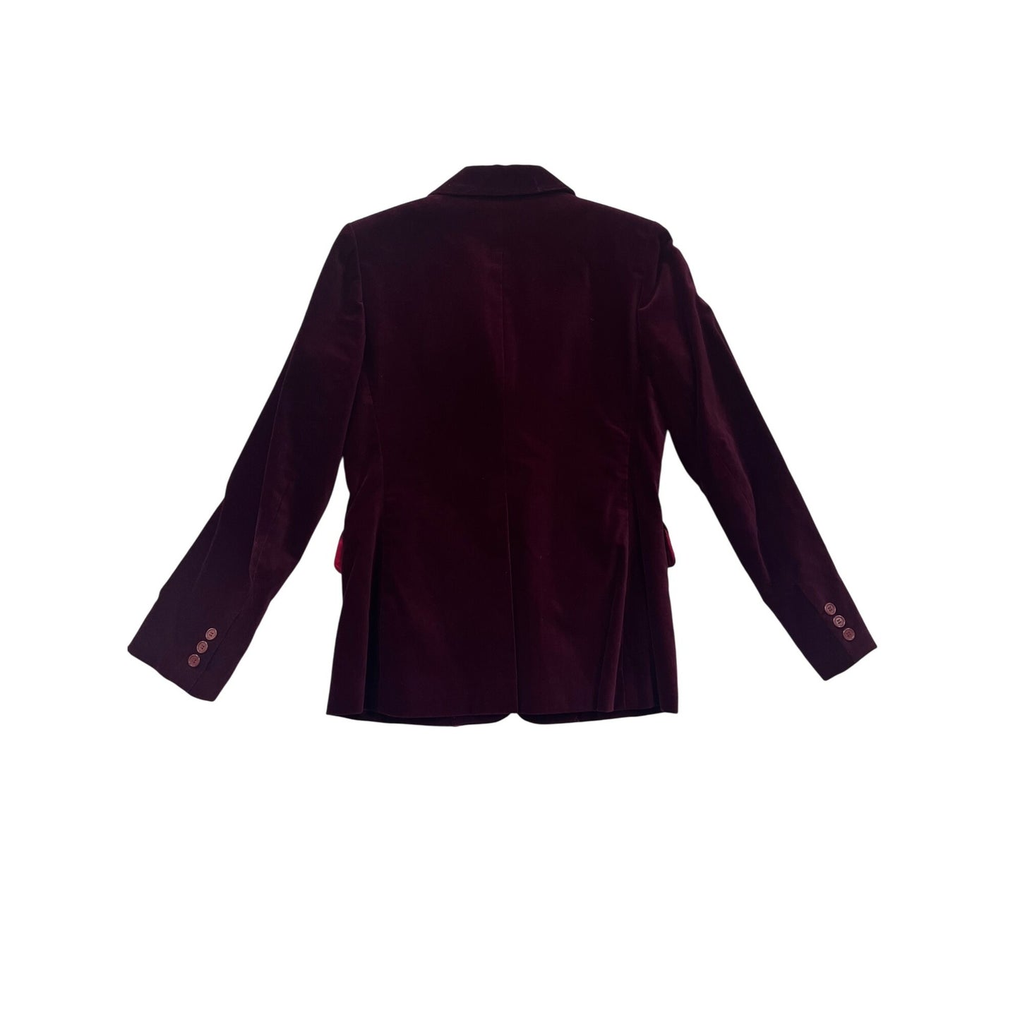 Women’s Vintage Valerie Maroon Velvet Blazer -2763