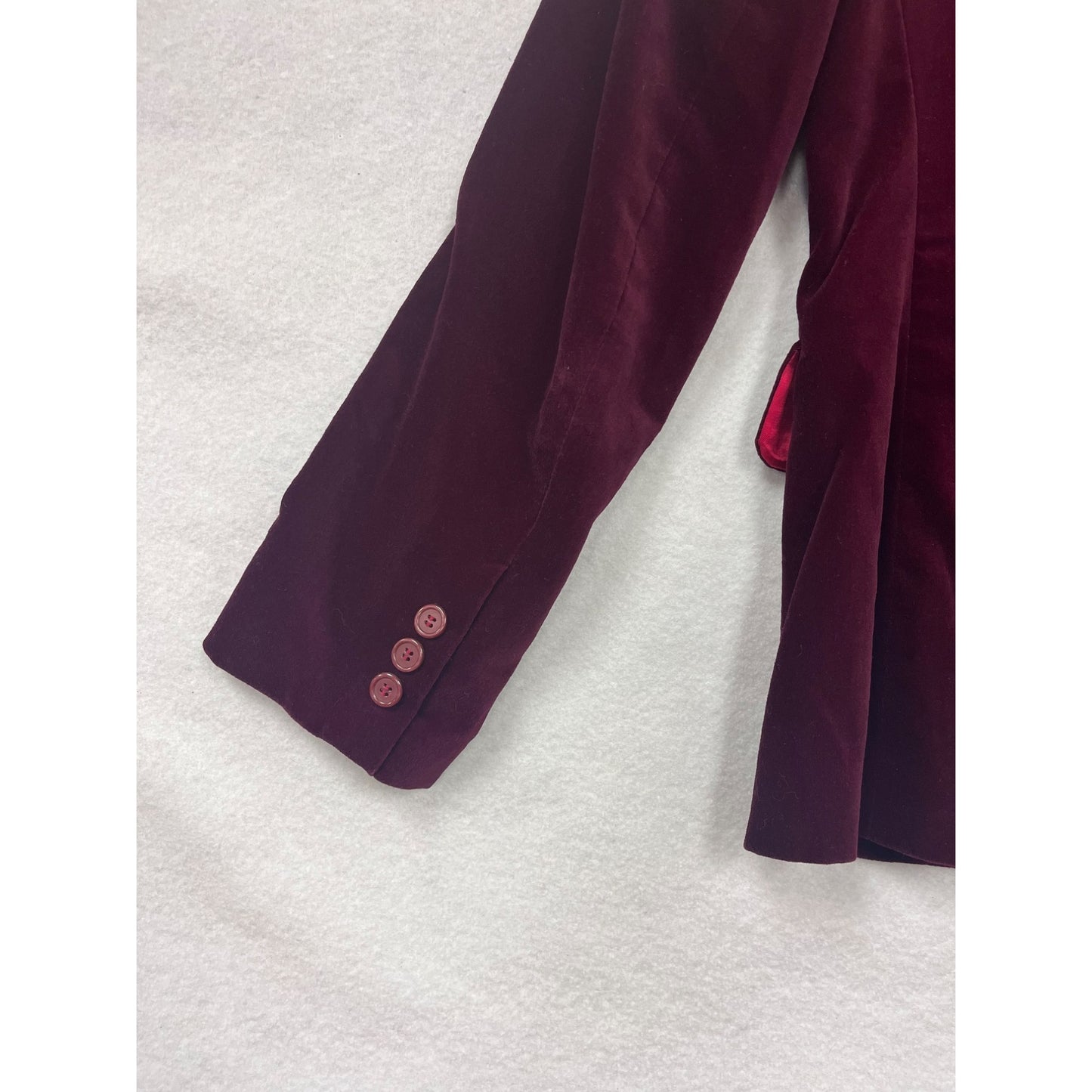 Women’s Vintage Valerie Maroon Velvet Blazer -2763