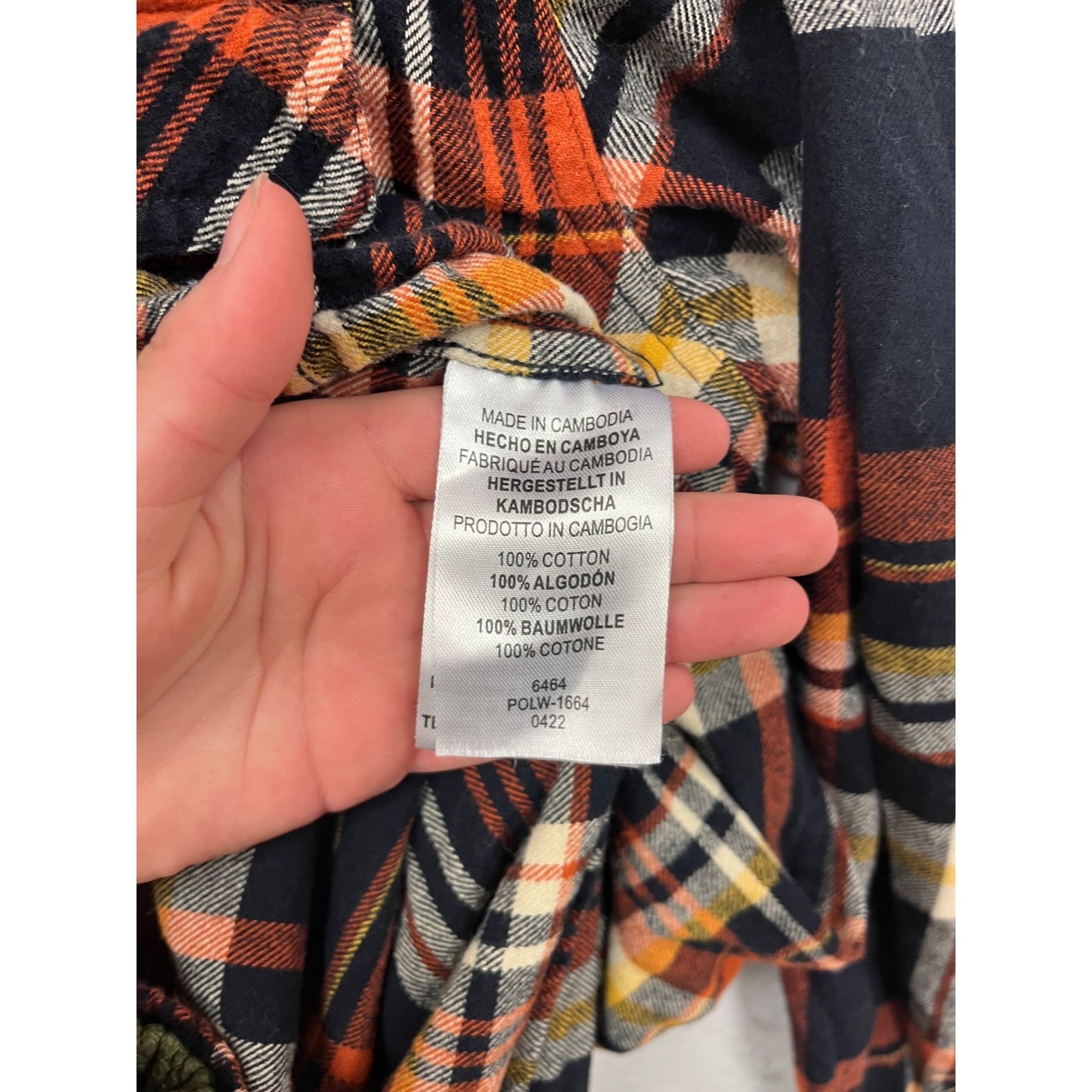 Legendary Whitetails Mens XL Tall Buck Camp Flannel Shirt Plaid Button-Up Long Sleeve 100% Cotton #6911