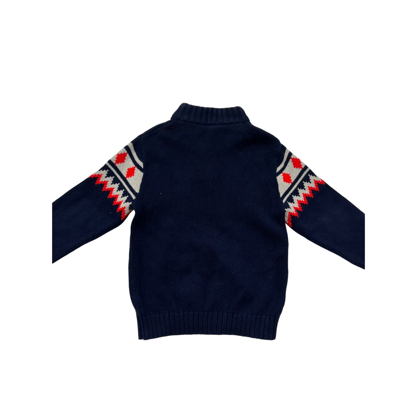 Gymboree Boys Nordic Knit Sweater With Sherpa Collar #6068